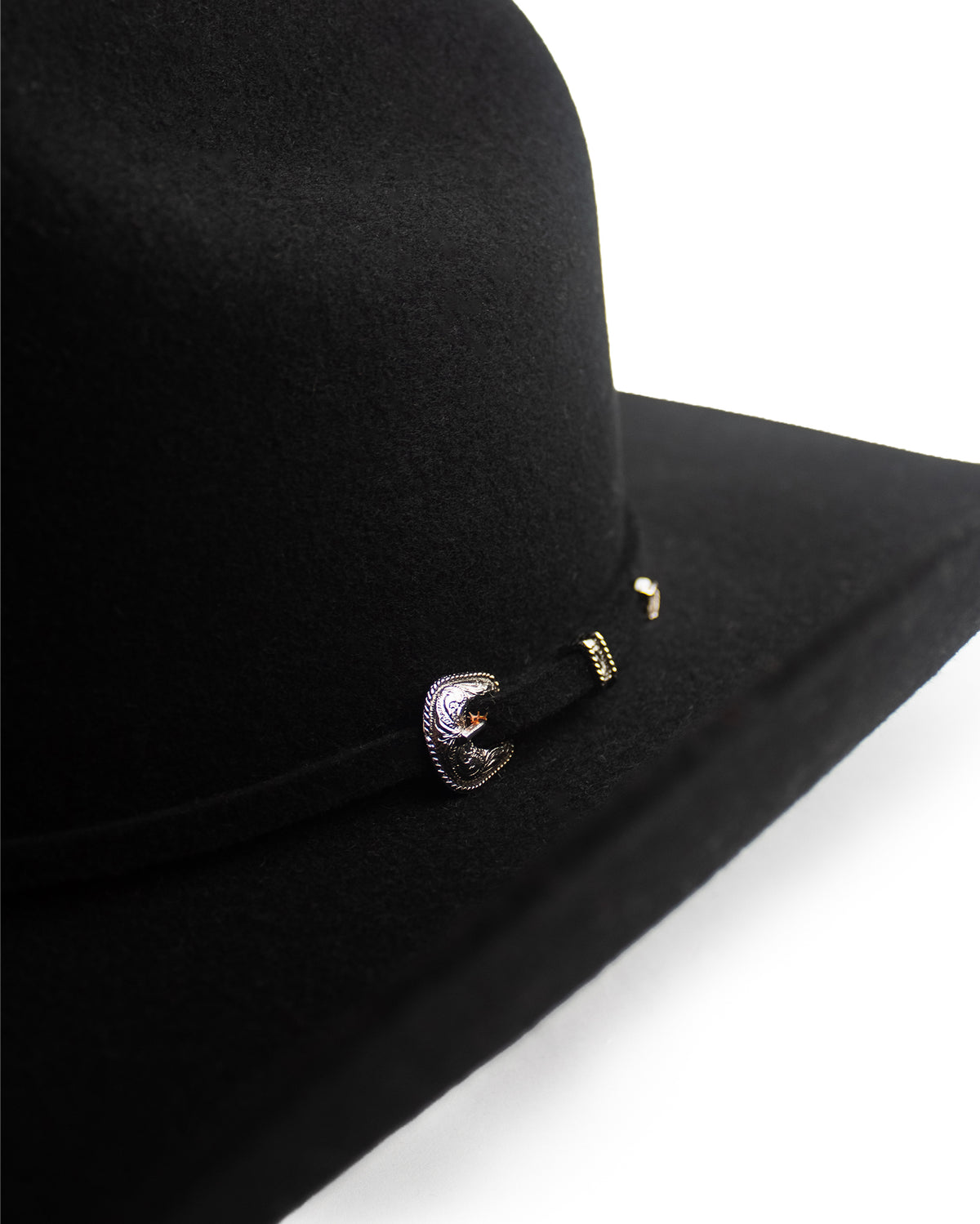 Mesa Pure Wool Black Cattleman Crown Western Hat - Mesa-W5-Black