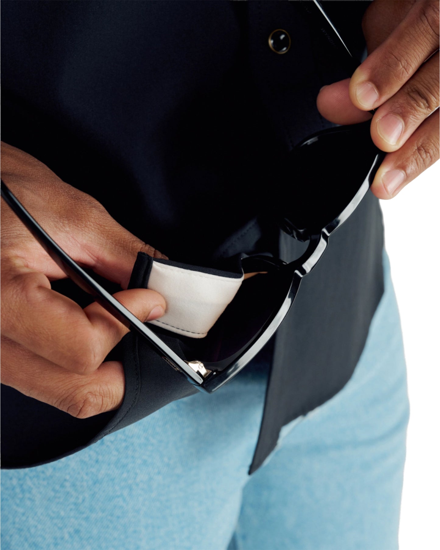 Men's Performance Short Sleeve Western Pearl Snap Shirt - 40364-Blk