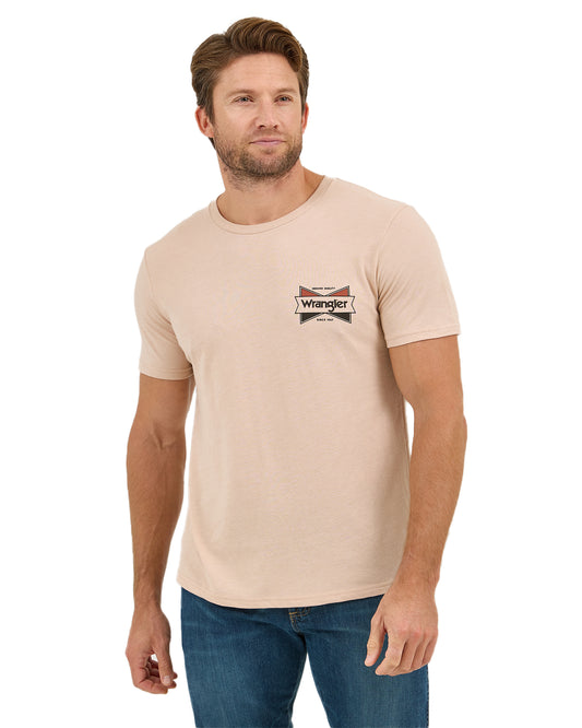 Men's Graphic T-Shirt by Wrangler from Skip’s Western Outfitters | WRA-112361643-S-LIGHT-BEIGE