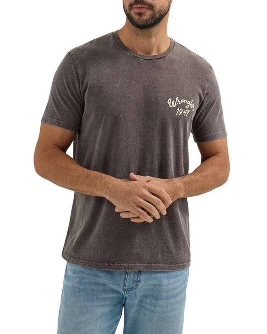Men's Graphic T-Shirt by Wrangler from Skip’s Western Outfitters | WRA-112361834-S-BROWN
