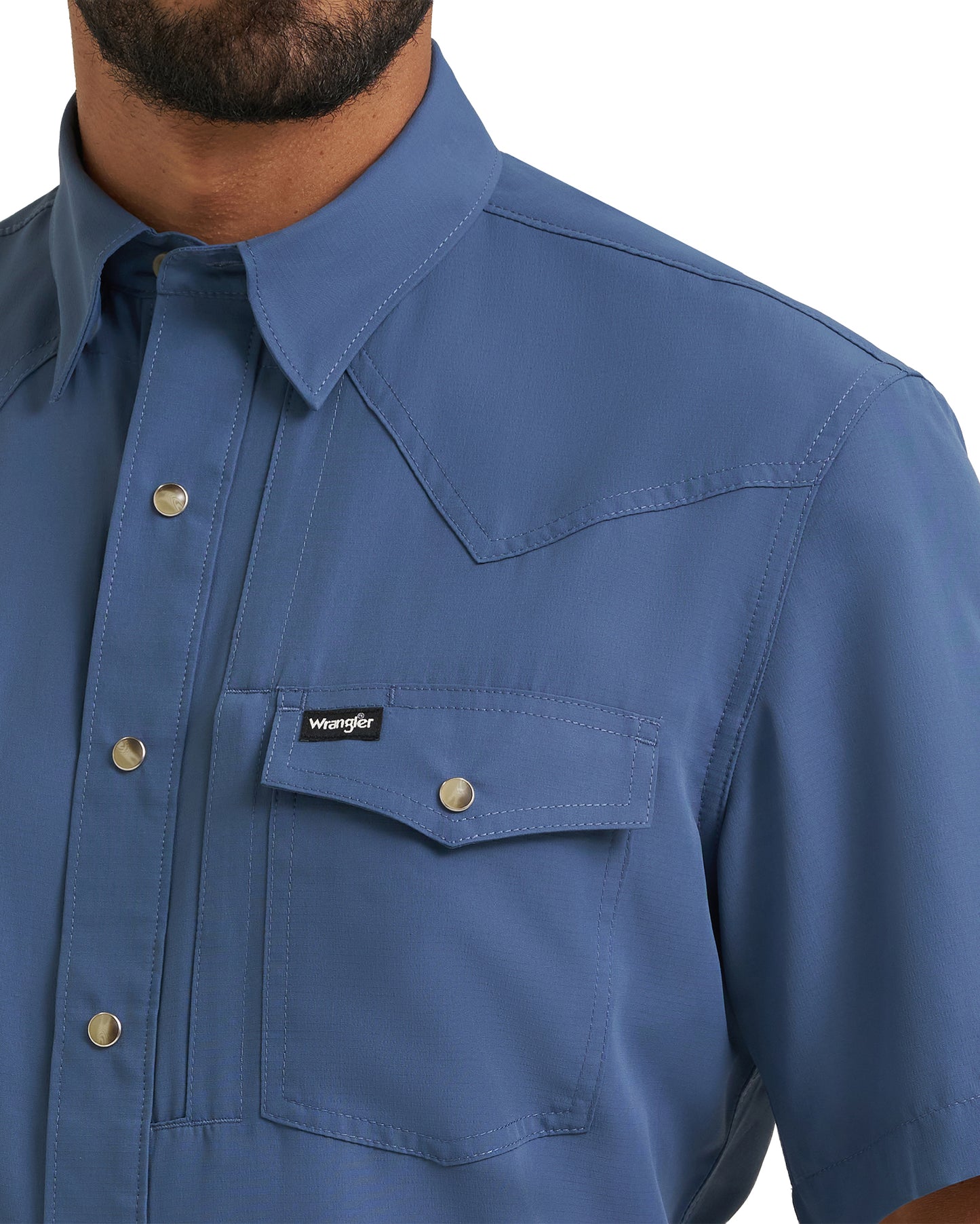 Men's Atg X Wrangler Western Performance Short Sleeve Relaxed Fit Snap Shirt - 112382384