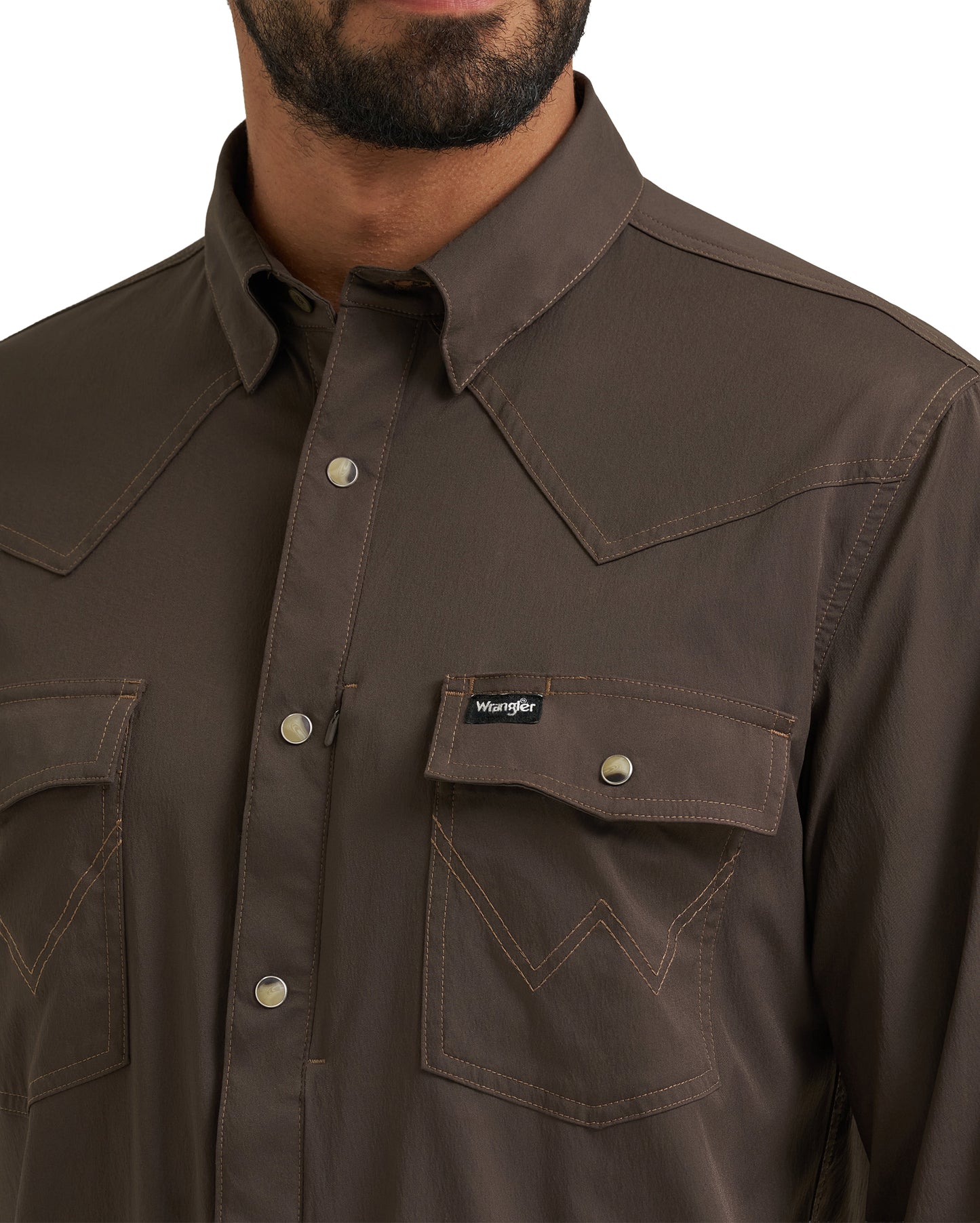 Men's Atg X Wrangler Technical Long Sleeve Regular Fit Snap Shirt - 112382503