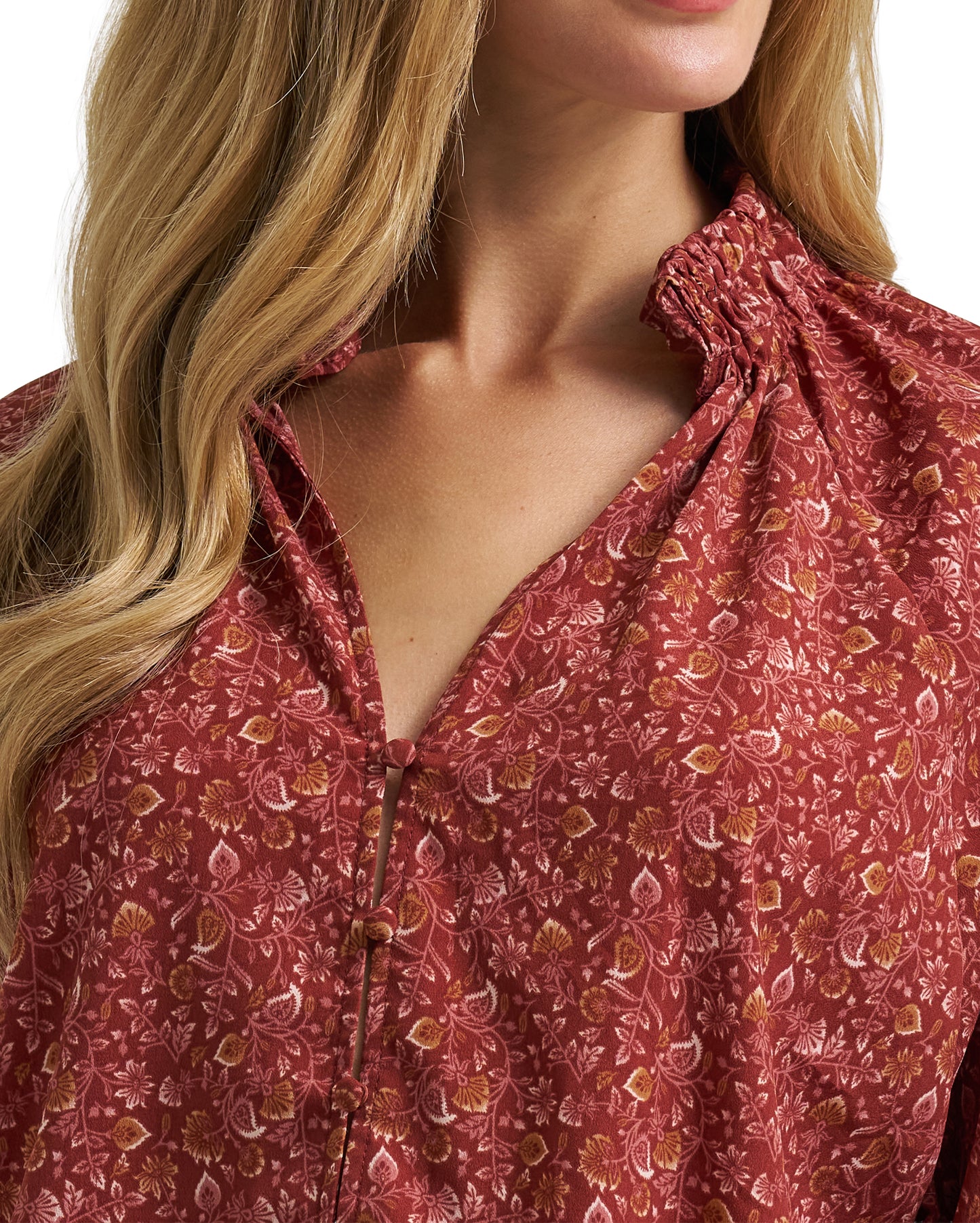 Women's Wrangler Retro Americana Ruffle Blouse - 112382526