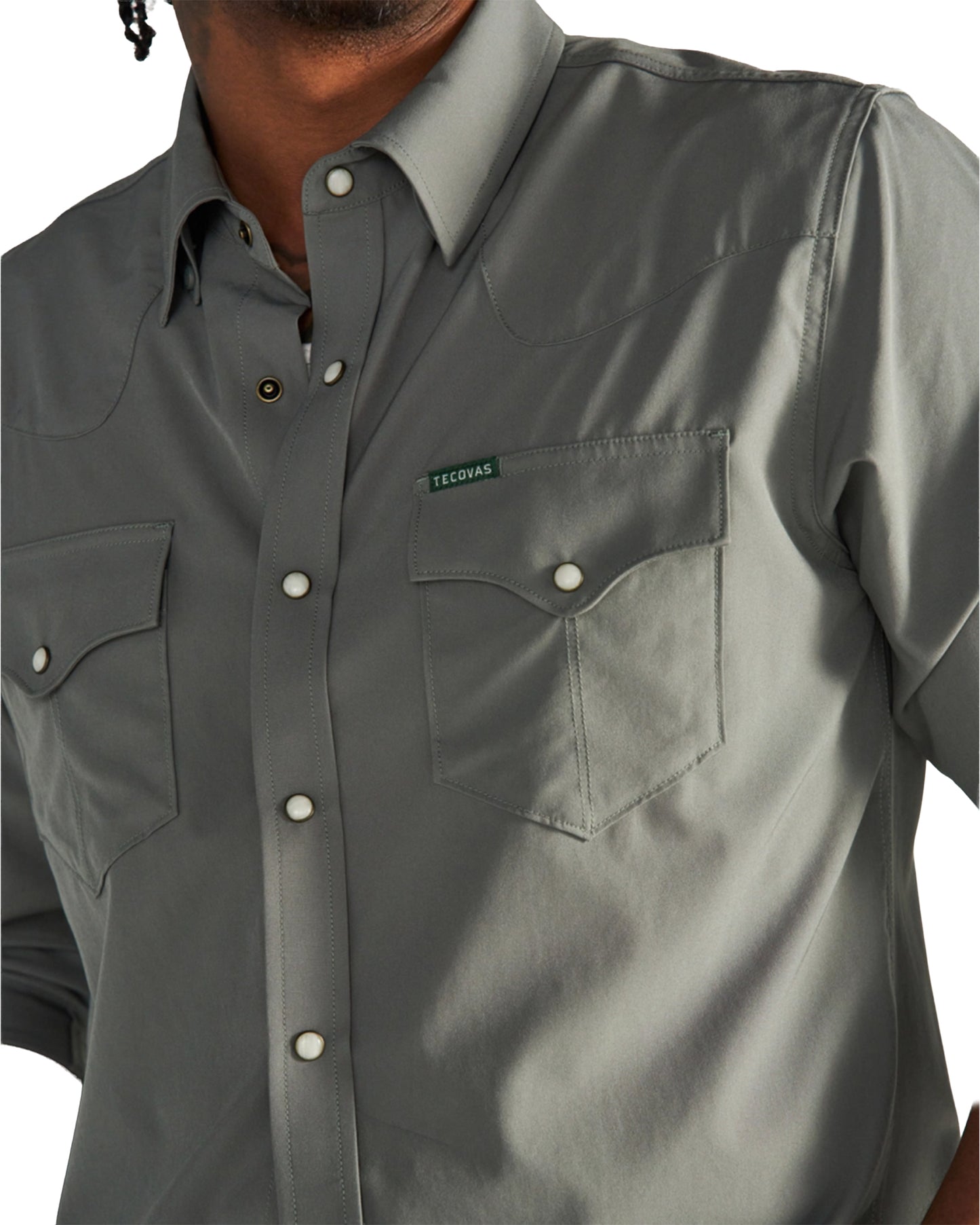 Men's Performance Western Pearl Snap Long Sleeve Shirt - 40363-Cac
