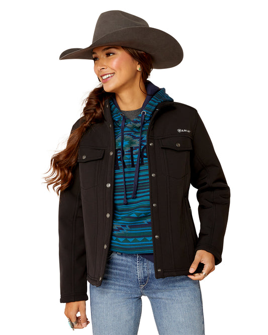 Women's Berber Back Softshell Jacket - 10046445 by Ariat from Skip’s Western Outfitters | ARI-10046445-XS-BLACK