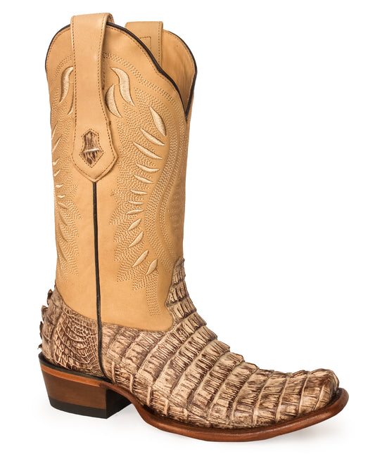 Women's Dubai Toe Caiman Tail Western Boots - 39N0172 by Los Altos from Skip’s Western Outfitters | LOS-39N0172-060-M