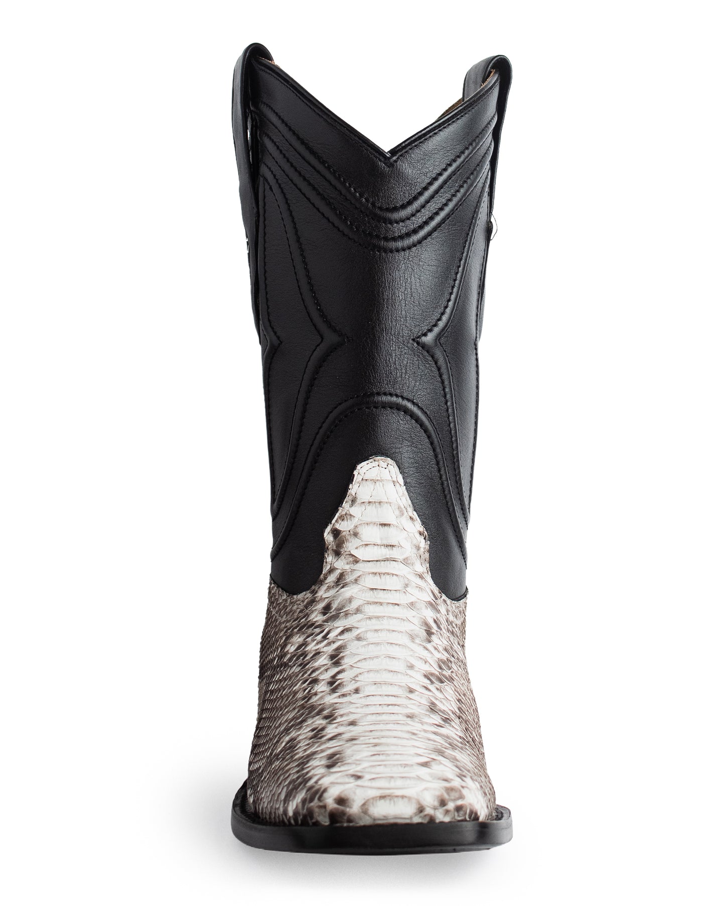 Men's Ke Dressy Wide Square Toe Boot Python Nubuck Western Boots - 82N5749