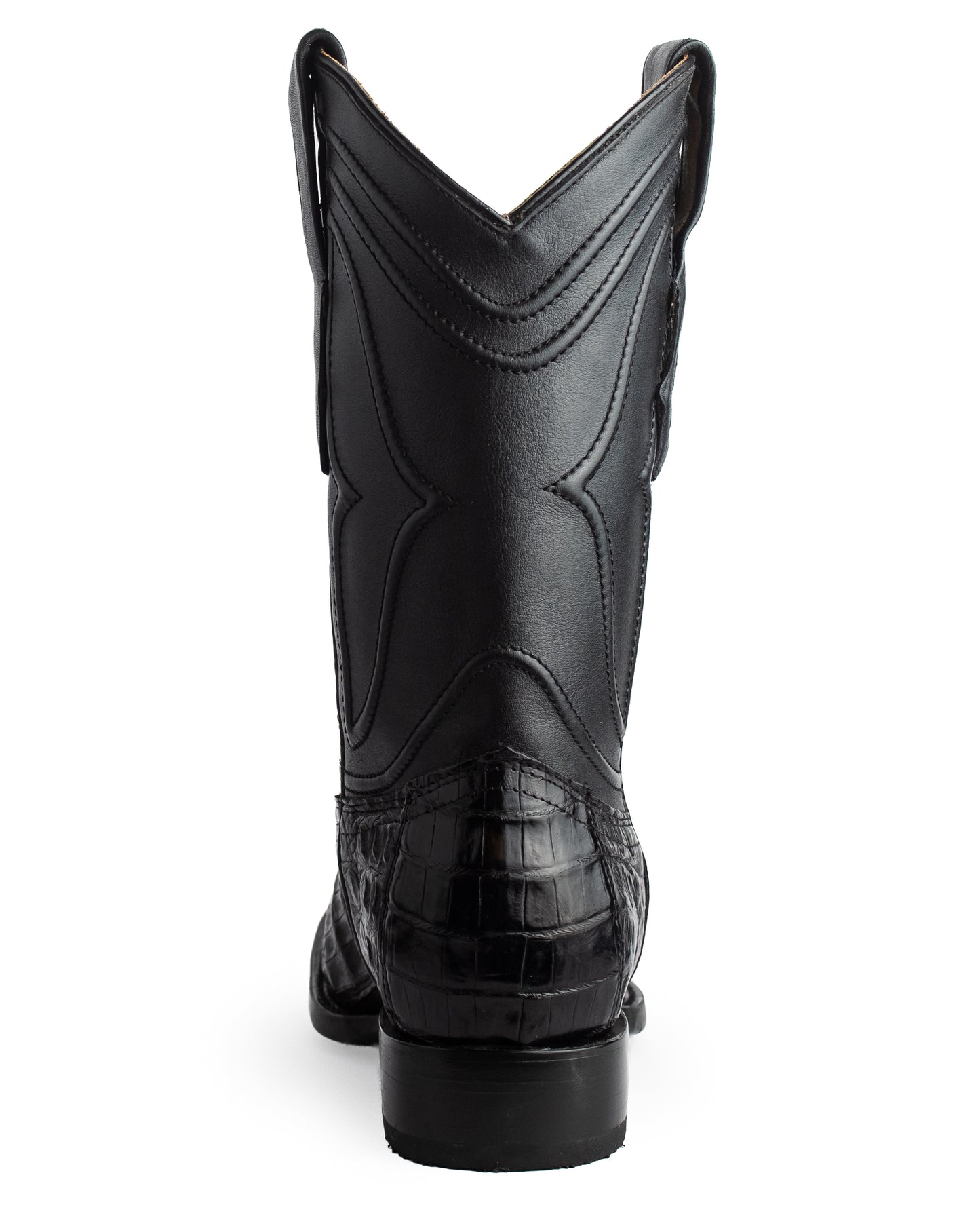 Men's Ke Dressy Wide Square Toe Boot Caiman Tail Western Boots - 820105