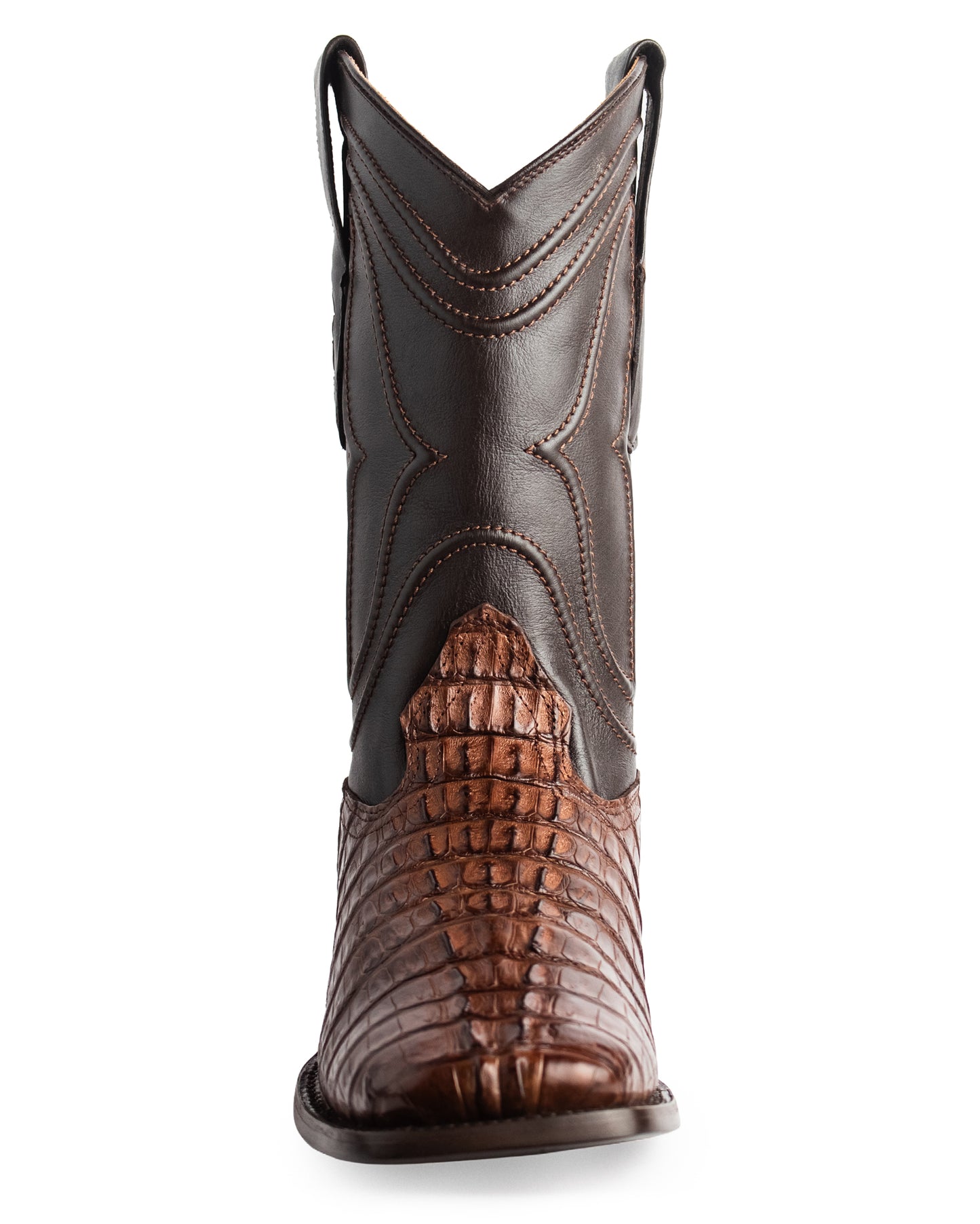 Men's Ke Dressy Wide Square Toe Boot Caiman Tail Western Boots - 820107