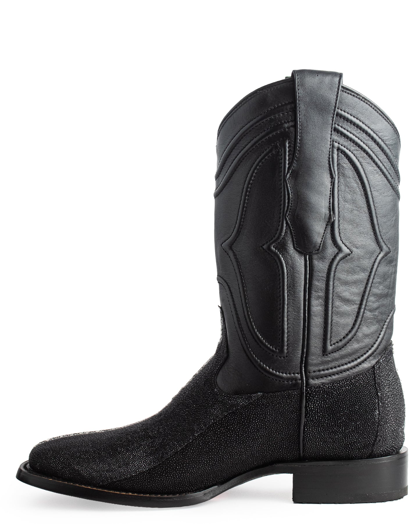 Men's Ke Dressy Wide Square Toe Boot Stringray Row Stone Western Boots - 821105