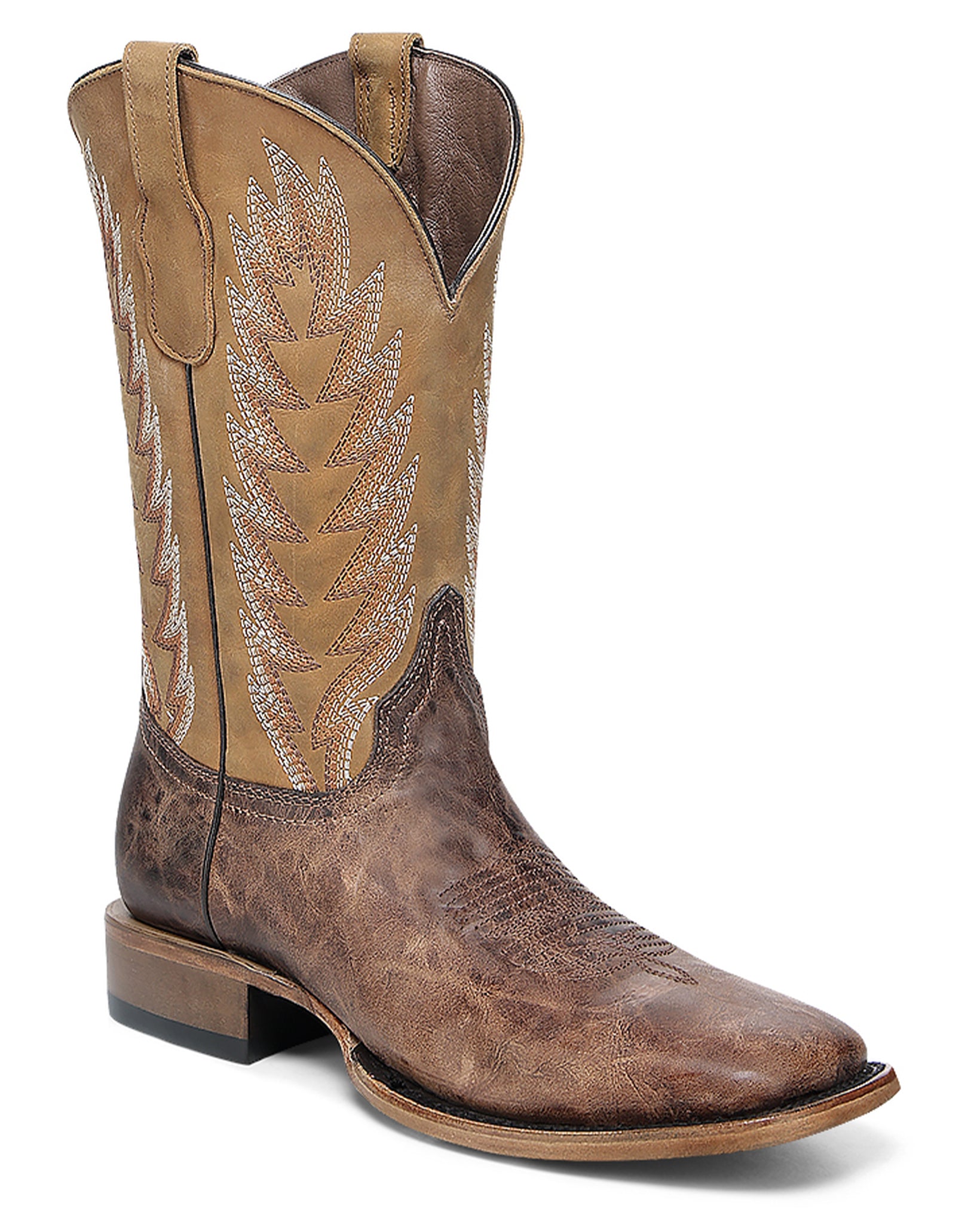 Men's Classic Wide Square Toe Western Boots by Corral from Skip’s Western Outfitters | COR-L6314-080-D