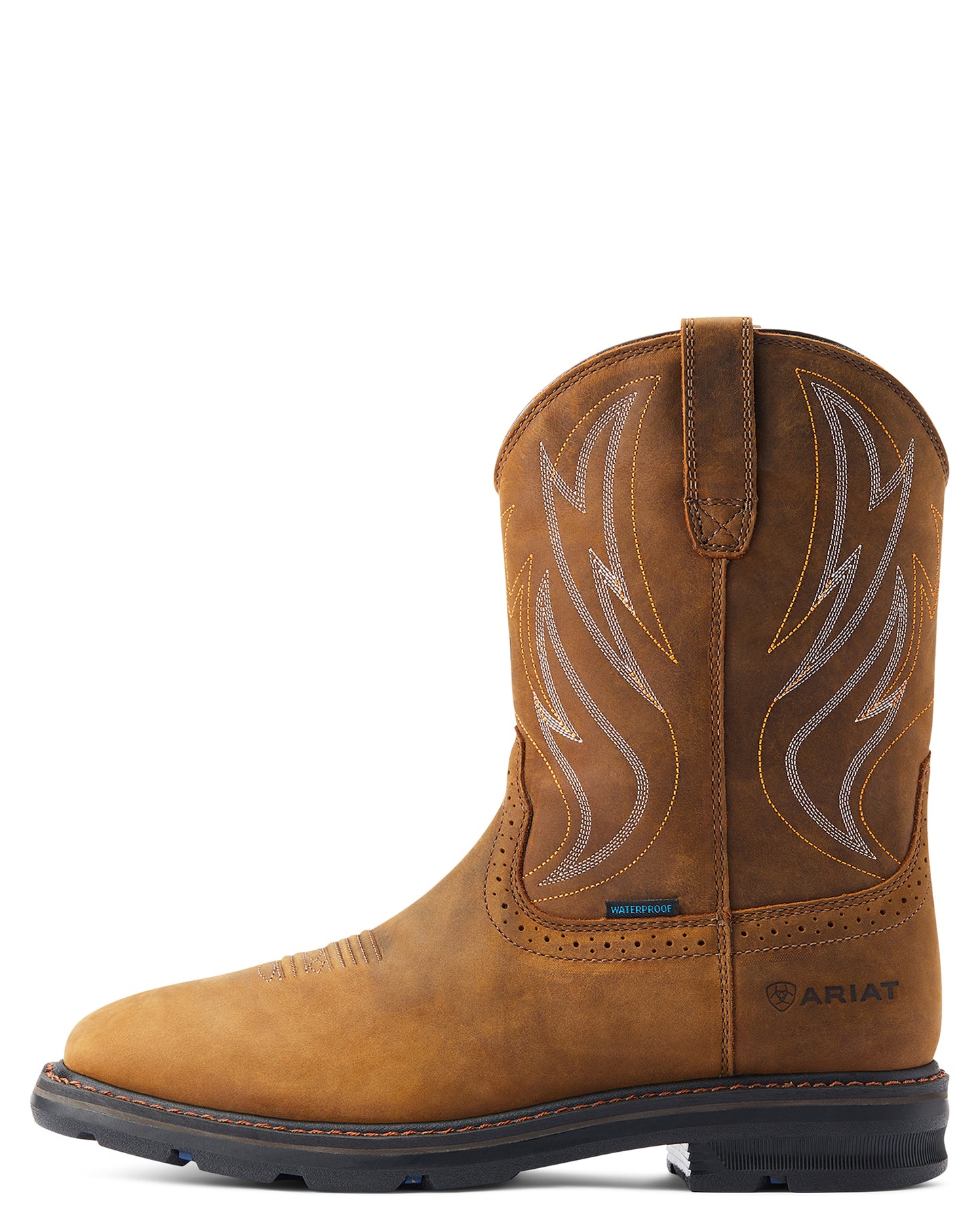 Men's Sierra Shock Shield Waterproof Wide Square Toe Work Boots - 10044545