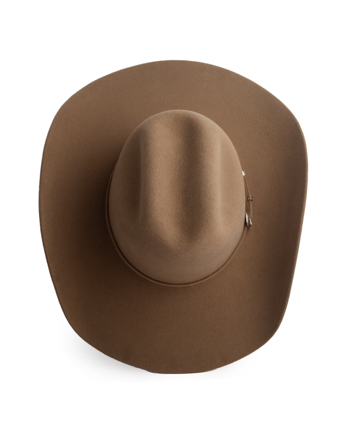 Mesa Pure Wool Pecan Cattleman Crown Western Hat - Mesa-W5-Pecan