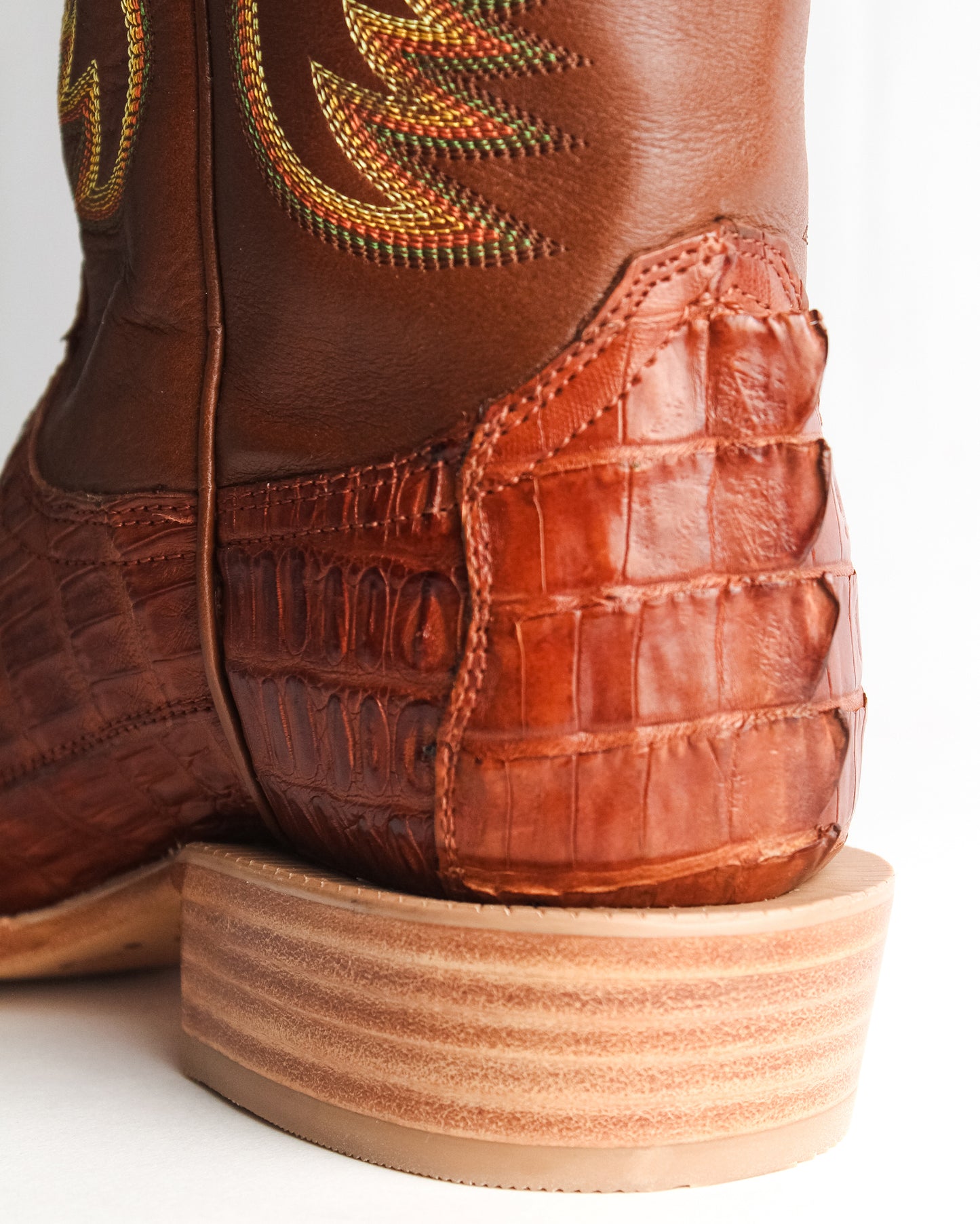Men's Cognac & Brandy Vintage Exotic Western Boots - Rw3012-3