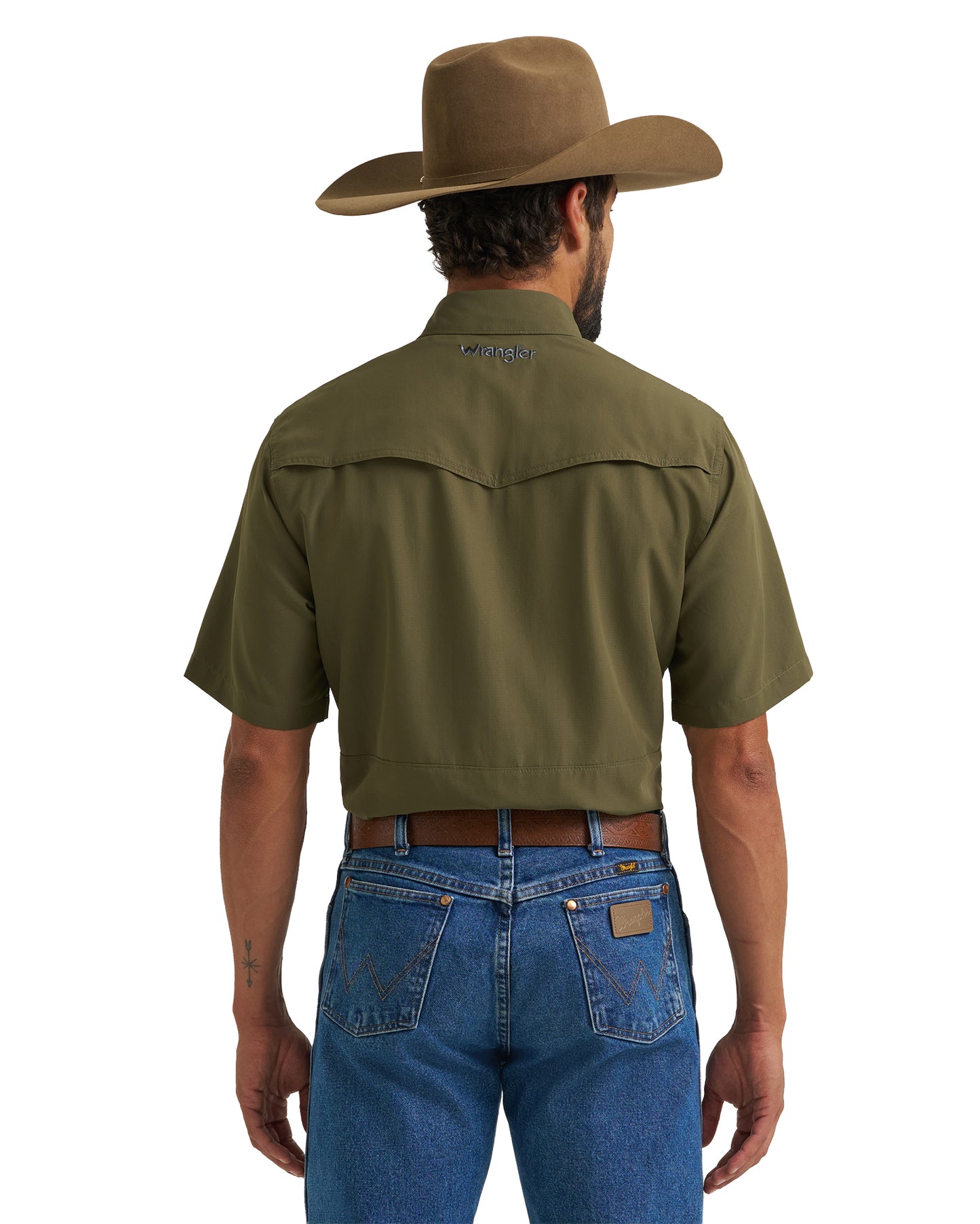 Men's Atg X Wrangler Western Performance Short Sleeve Relaxed Fit Snap Shirt - 112382383