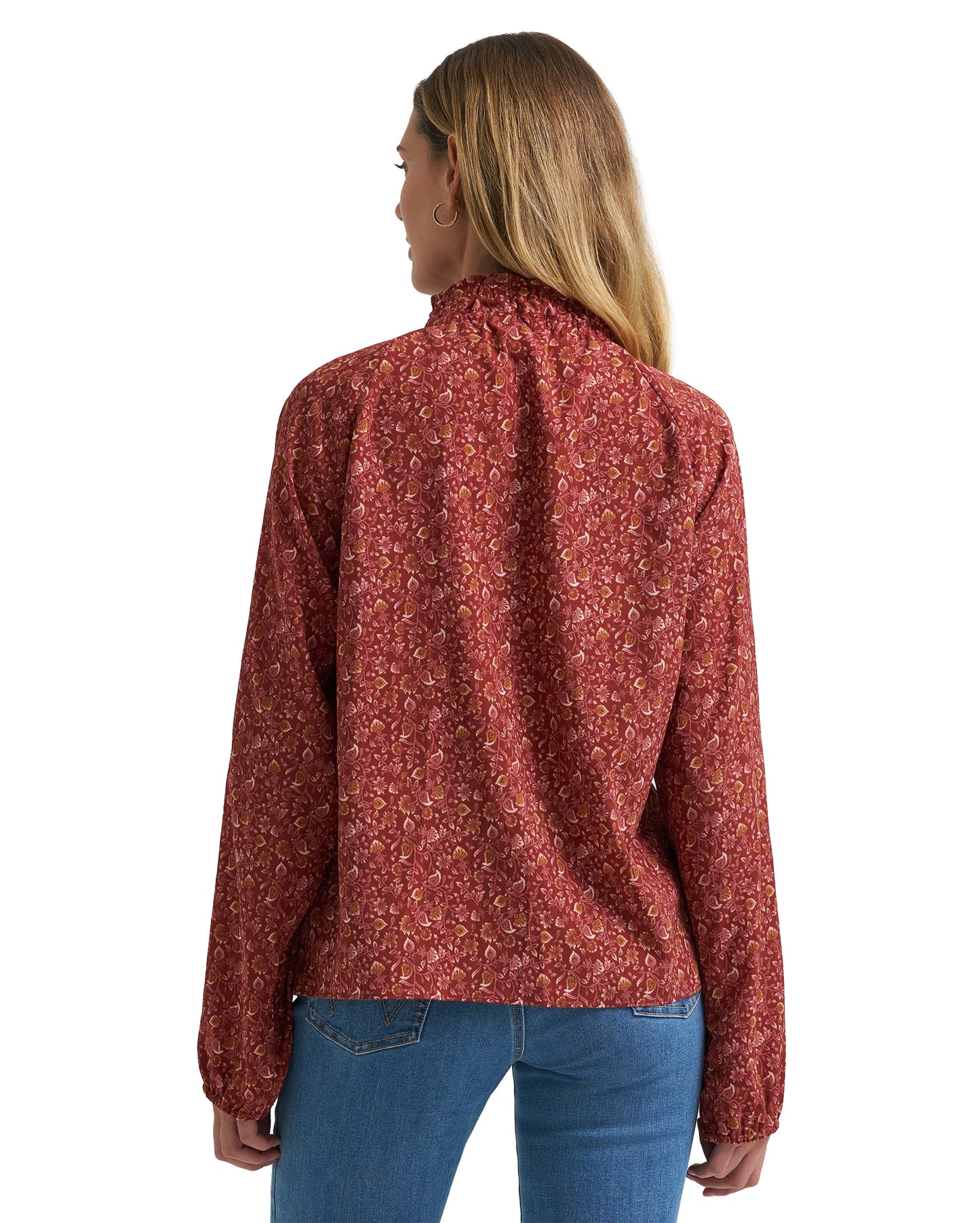 Women's Wrangler Retro Americana Ruffle Blouse - 112382526