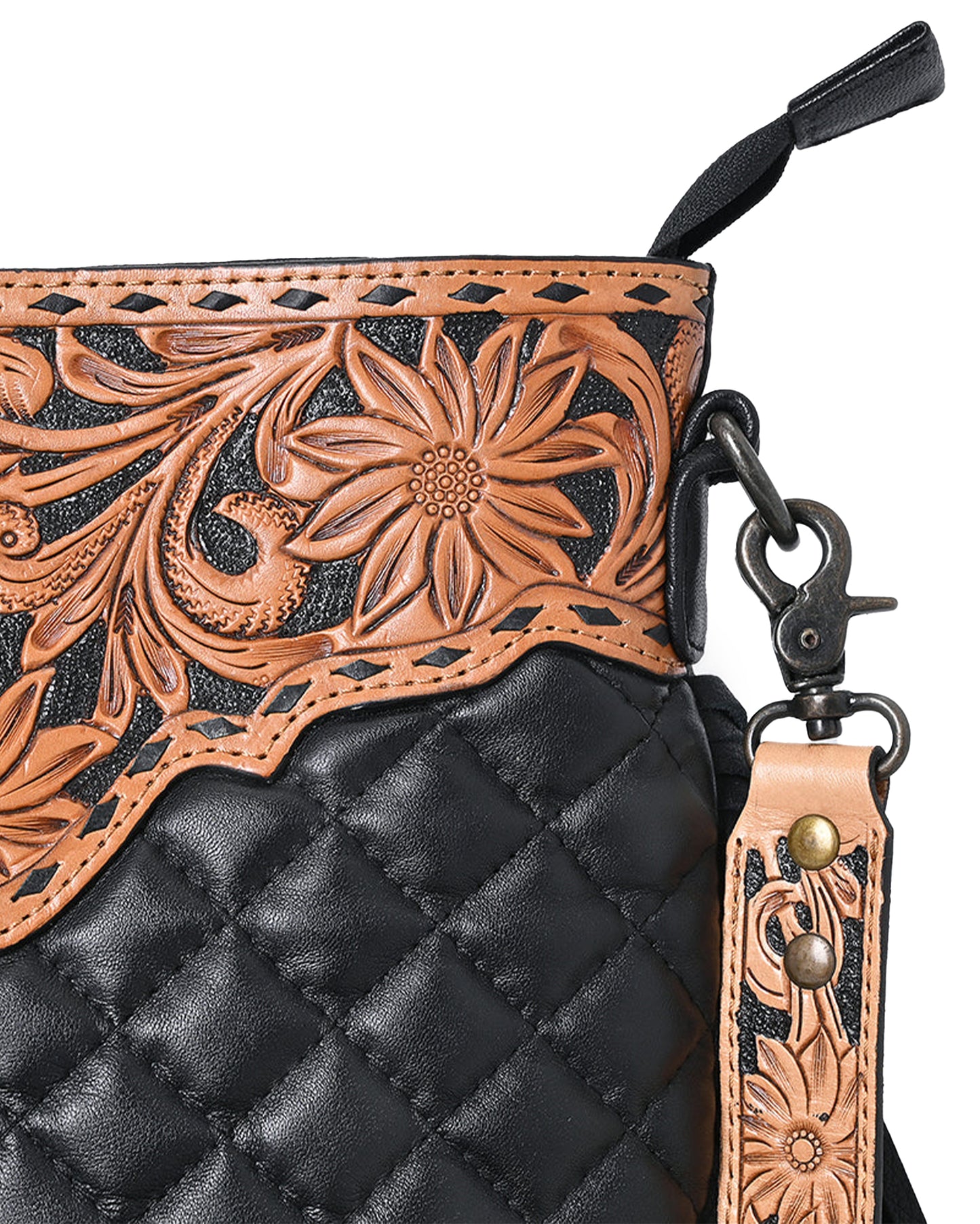 Quilted Fringe Crossbody Bag