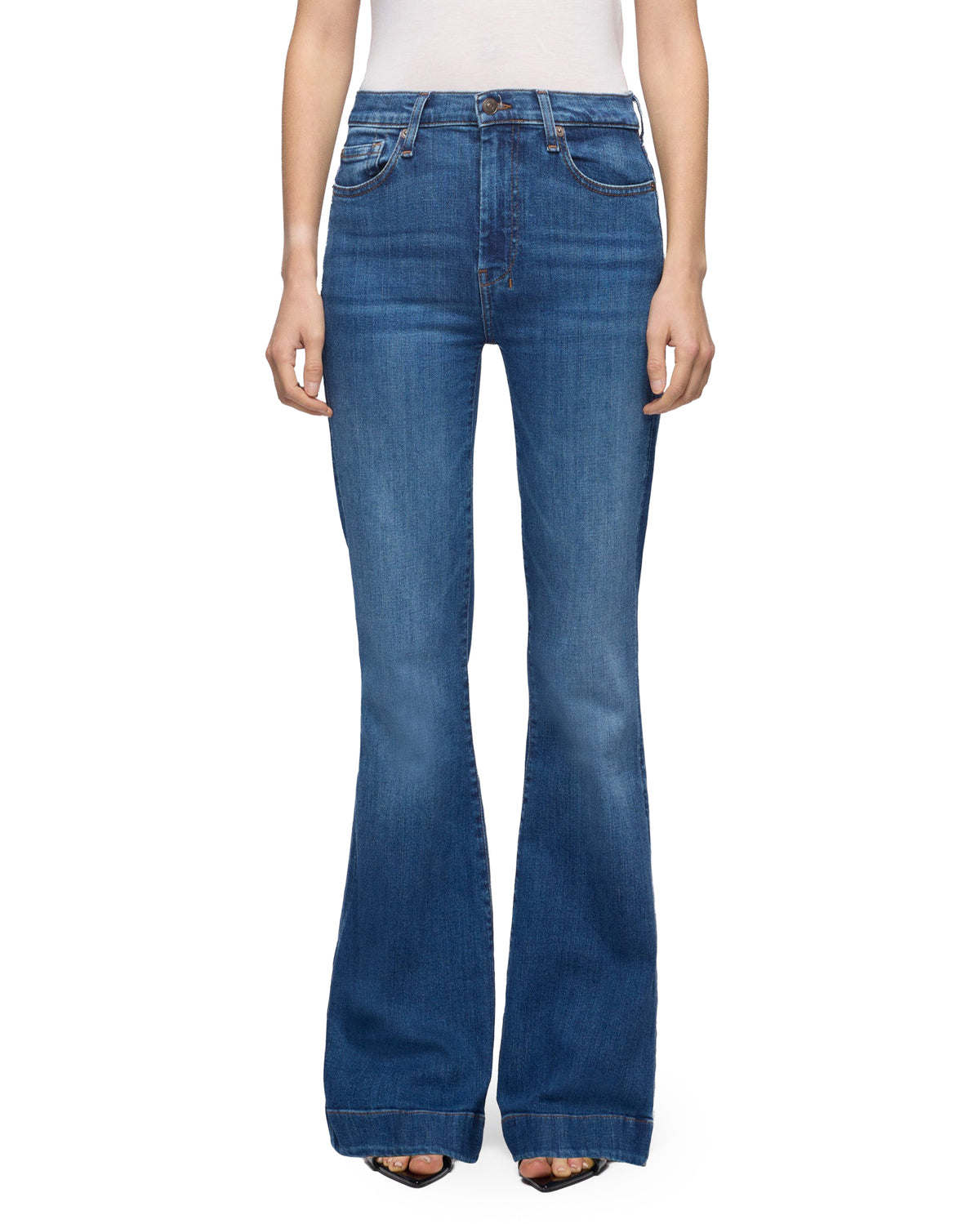 Women's Dojo Slim Illusion Flare Jeans - 7U307C12-1Zm