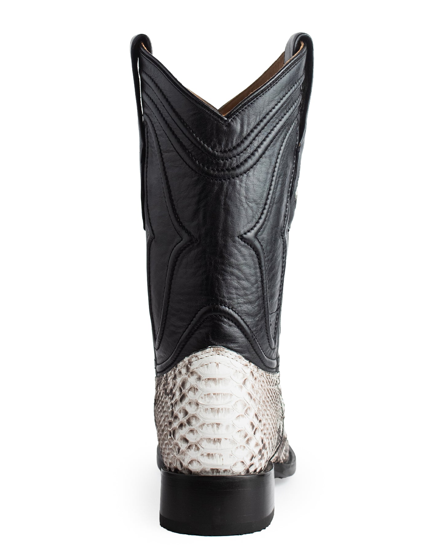 Men's Ke Dressy Wide Square Toe Boot Python Nubuck Western Boots - 82N5749