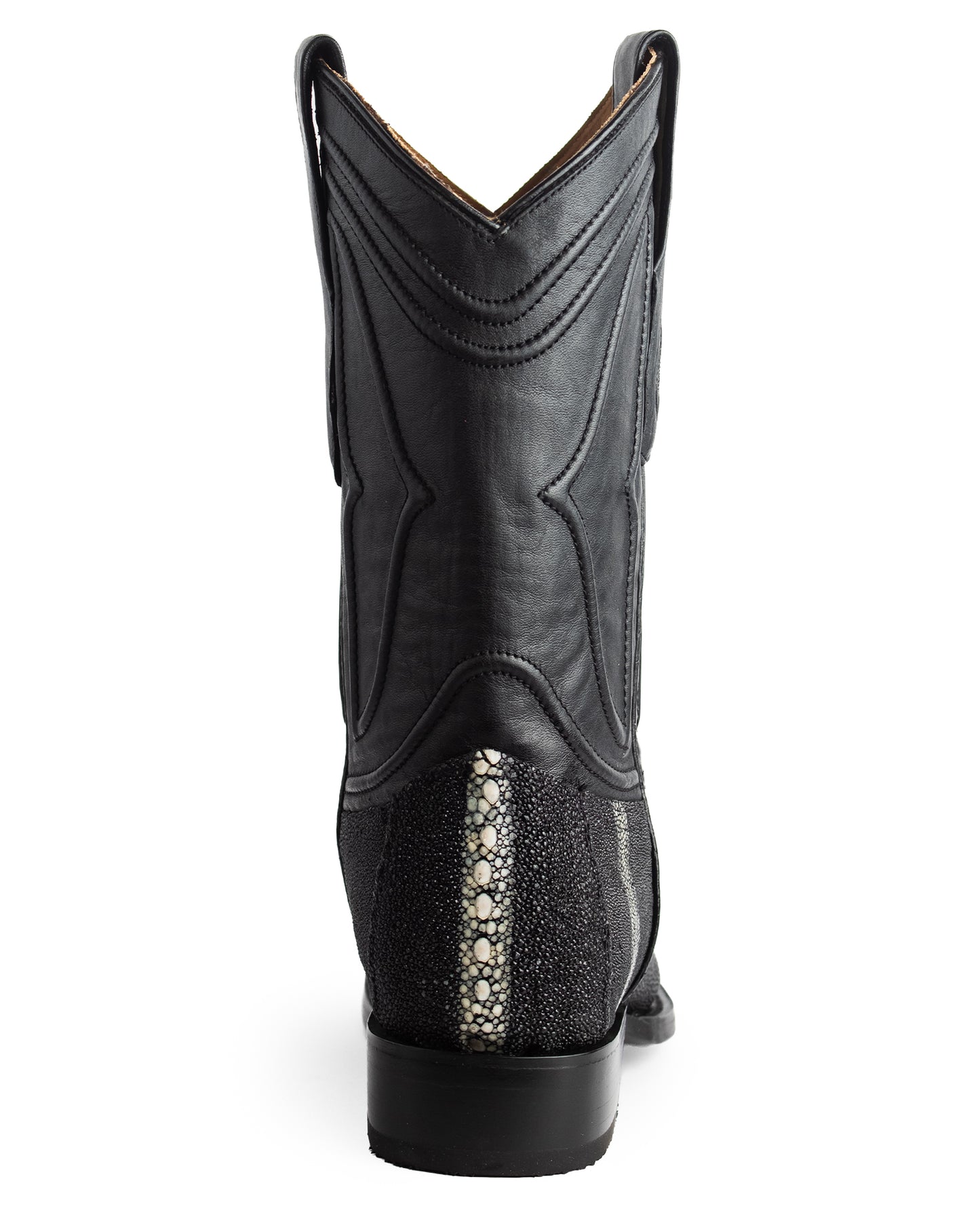 Men's Ke Dressy Wide Square Toe Boot Stringray Row Stone Western Boots - 821105