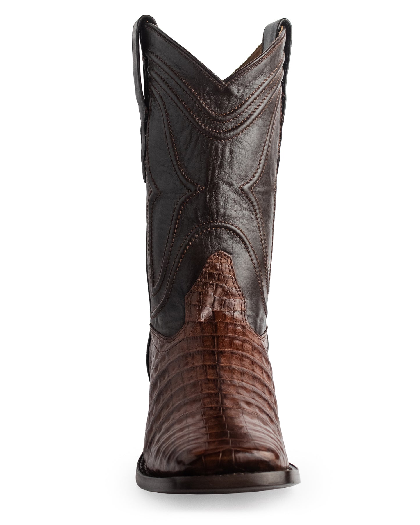 Men's Ke Dressy Wide Square Toe Boot Caiman Belly Western Boots - 828207