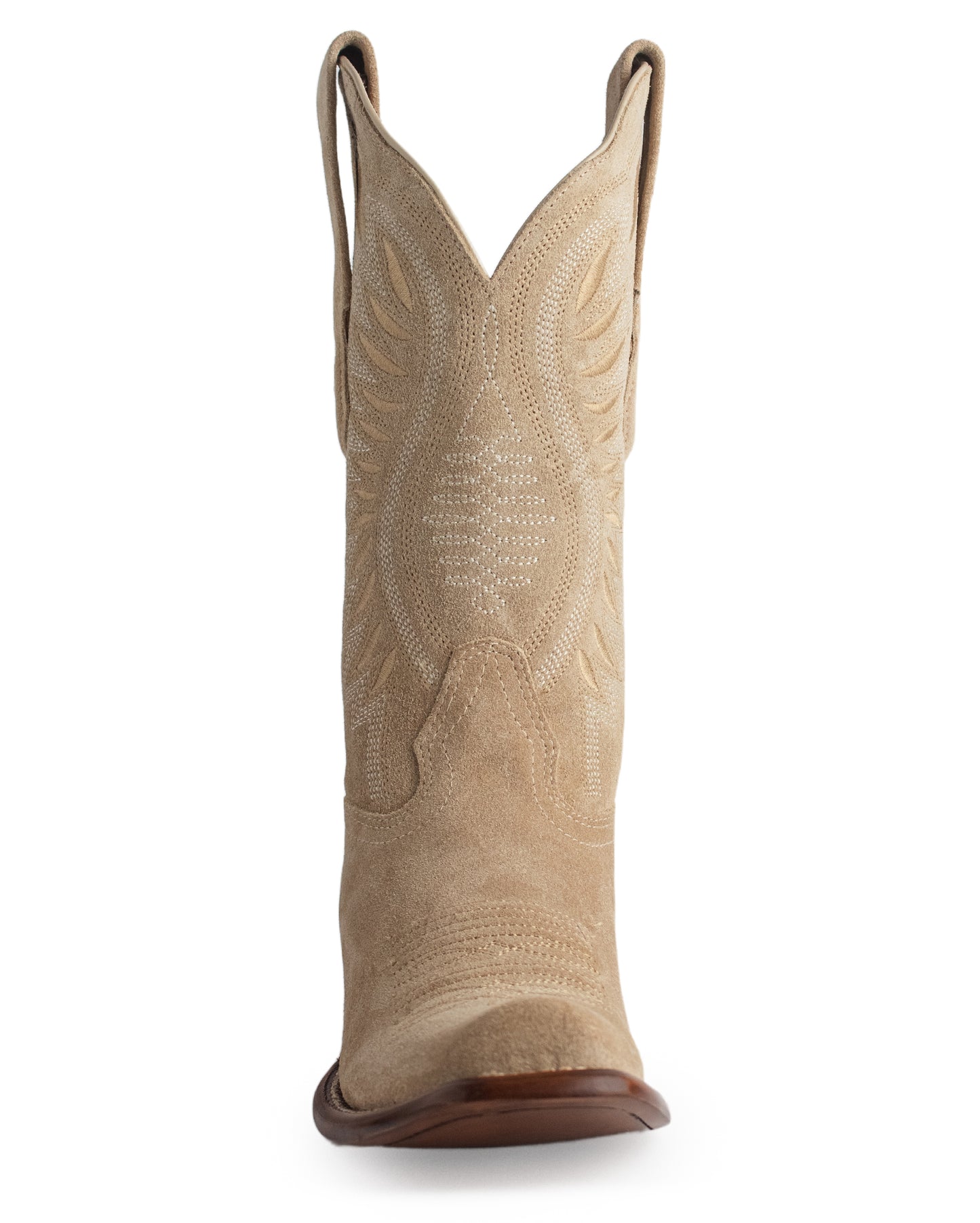 Women's Dubai Toe Boot Suede Leather Western Boots - 39N6611