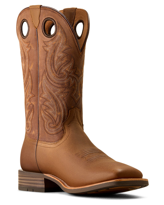 Men's Highland Toughstock Wide Square Toe Cowboy Boot - 10074255 by Ariat from Skip’s Western Outfitters | ARI-10074255-070-D