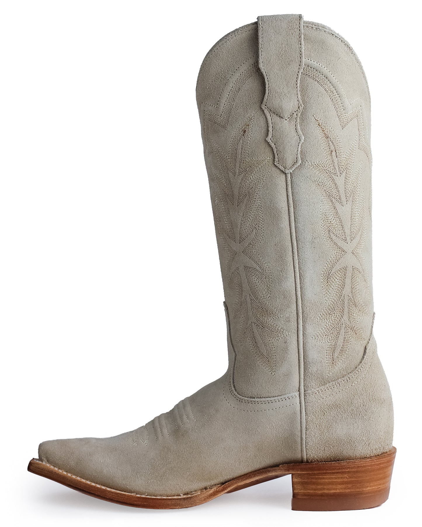 Women's Creme Brulee Suede Vamp And 13"  Shaft Western Boots - 12-021-6105-0207 Ta