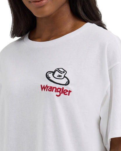 Women's Western Back Graphic Oversized T-Shirt