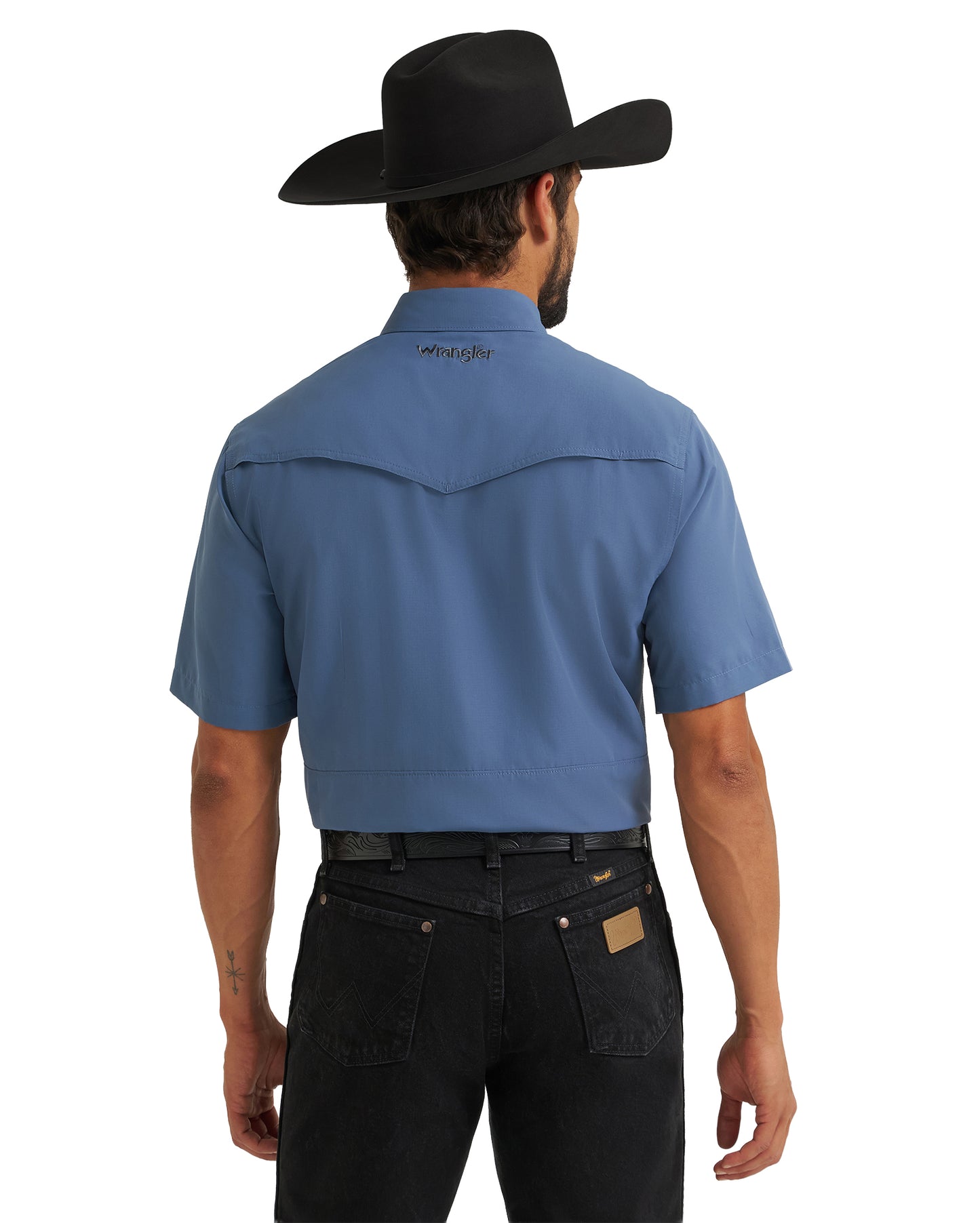 Men's Atg X Wrangler Western Performance Short Sleeve Relaxed Fit Snap Shirt - 112382384