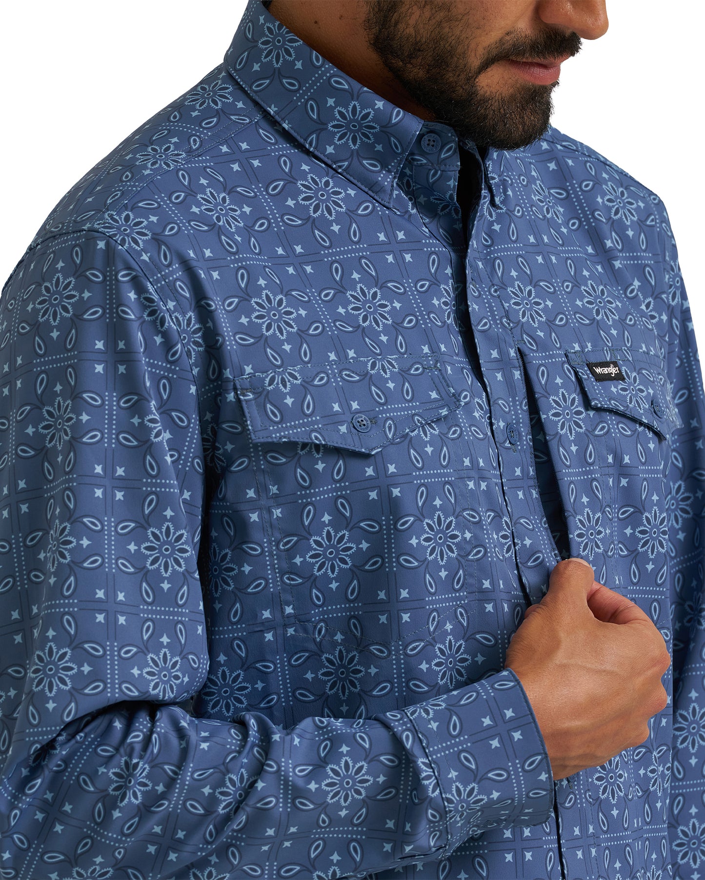 Men's Atg X Wrangler Live In Long Sleeve Regular Fit Button Shirt - 112382421