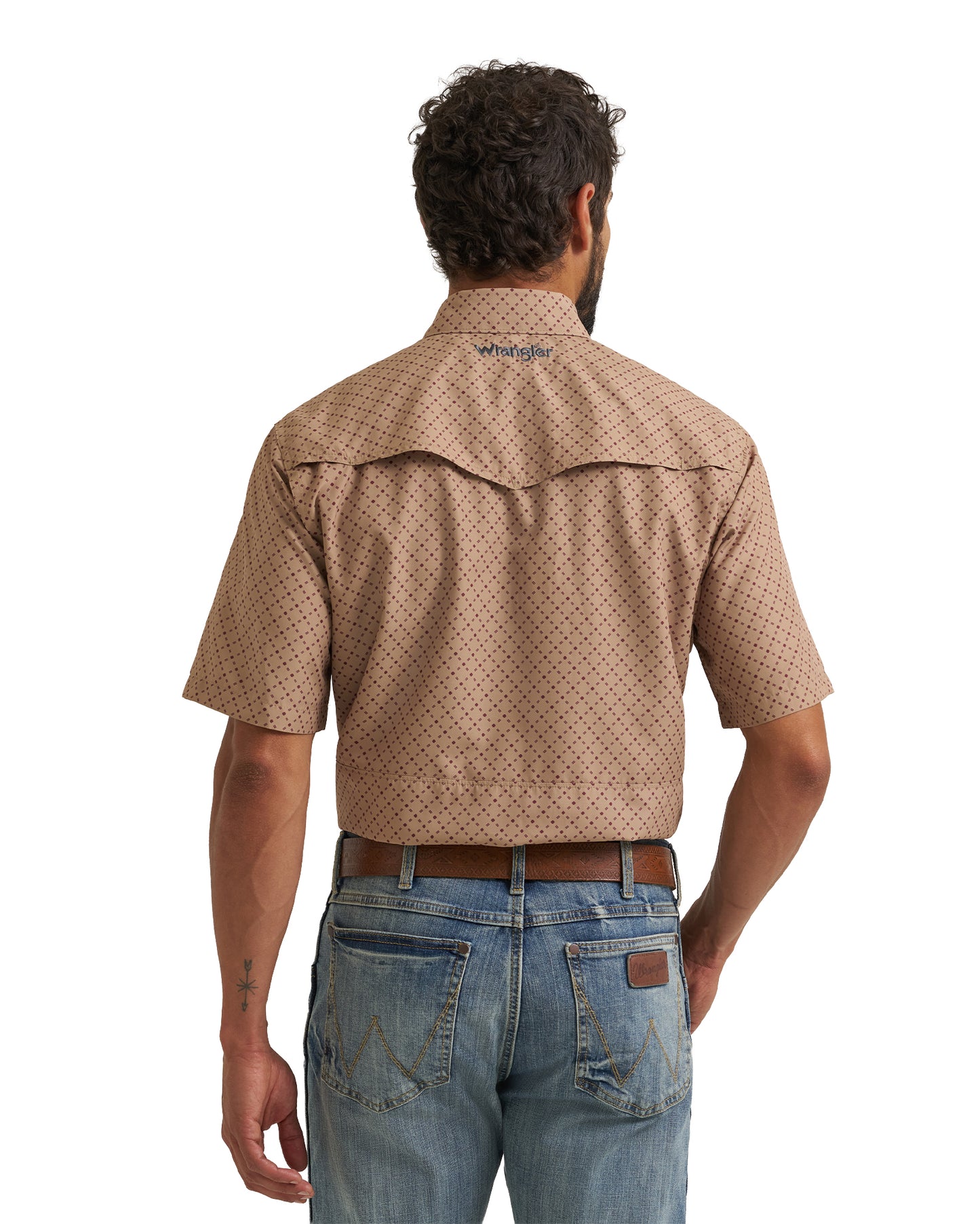 Men's Atg X Wrangler Western Performance Short Sleeve Relaxed Fit Snap Shirt - 112382438