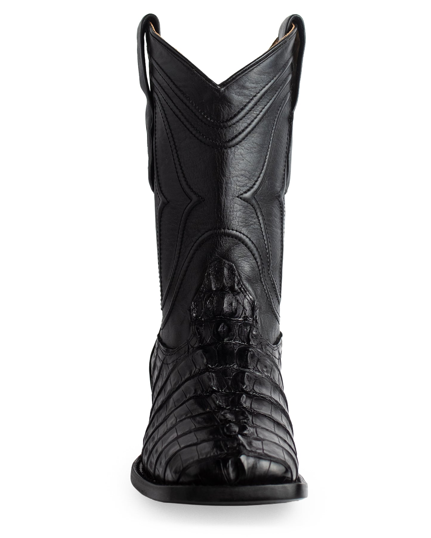 Men's Ke Dressy Wide Square Toe Boot Caiman Tail Western Boots - 820105