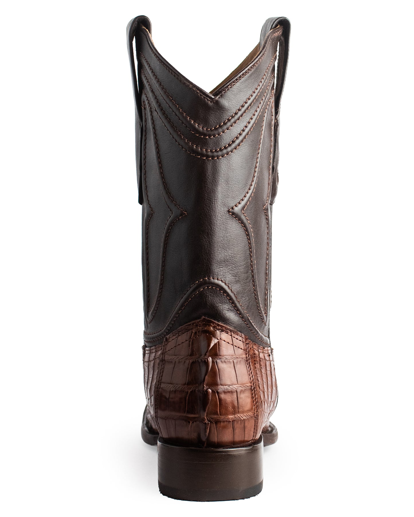 Men's Ke Dressy Wide Square Toe Boot Caiman Tail Western Boots - 820107