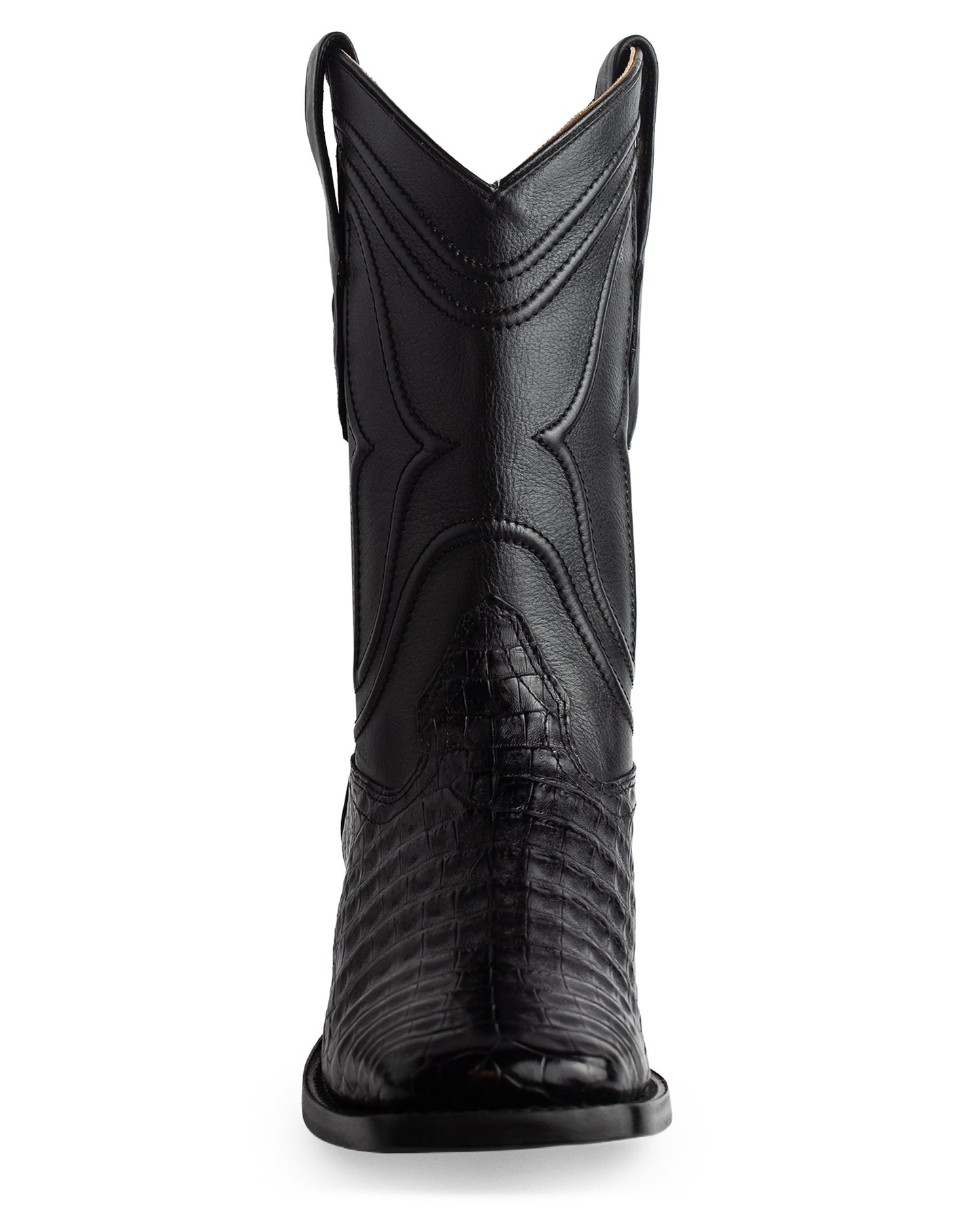 Men's Ke Dressy Wide Square Toe Boot Caiman Belly Western Boots - 828205