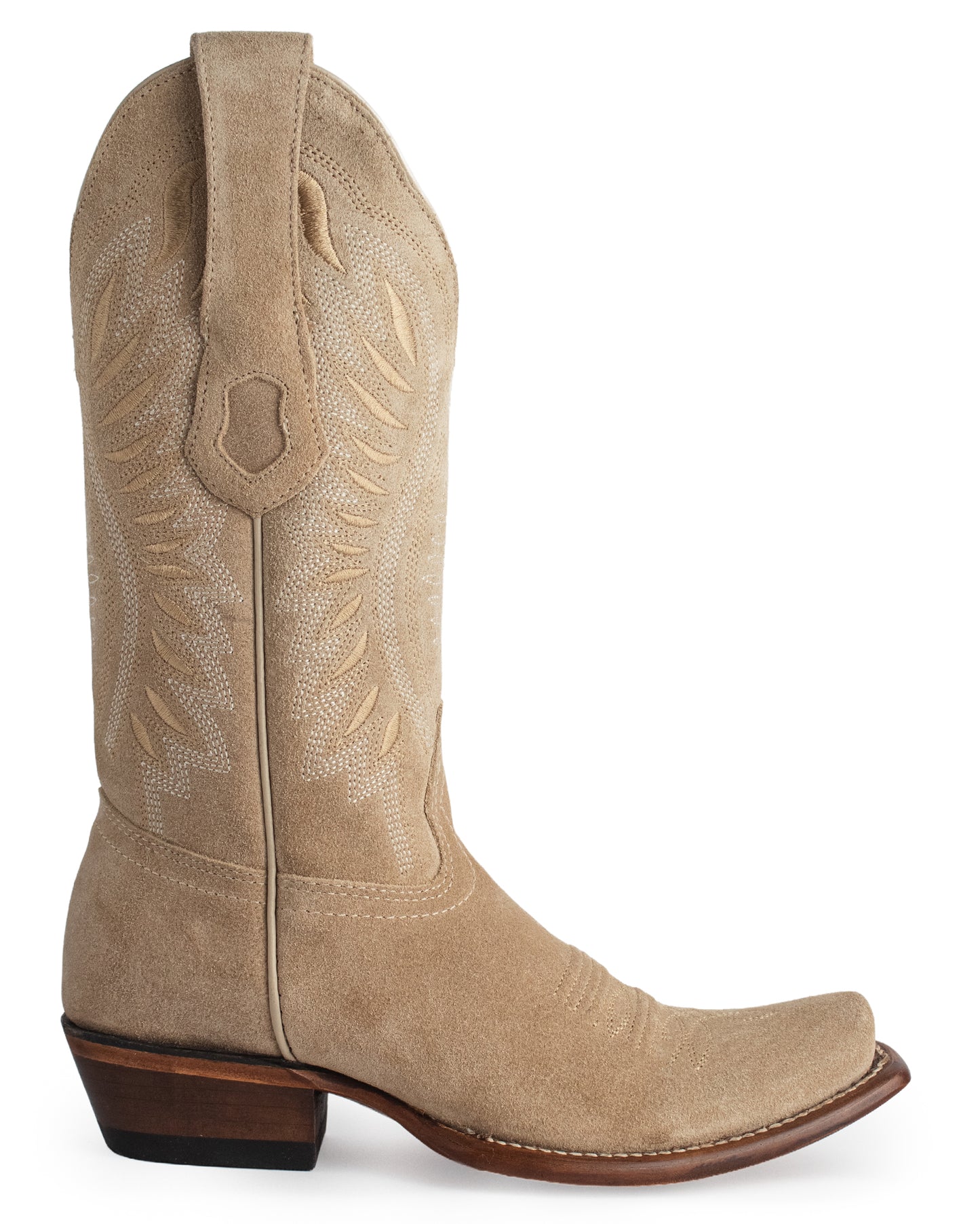 Women's Dubai Toe Boot Suede Leather Western Boots - 39N6611