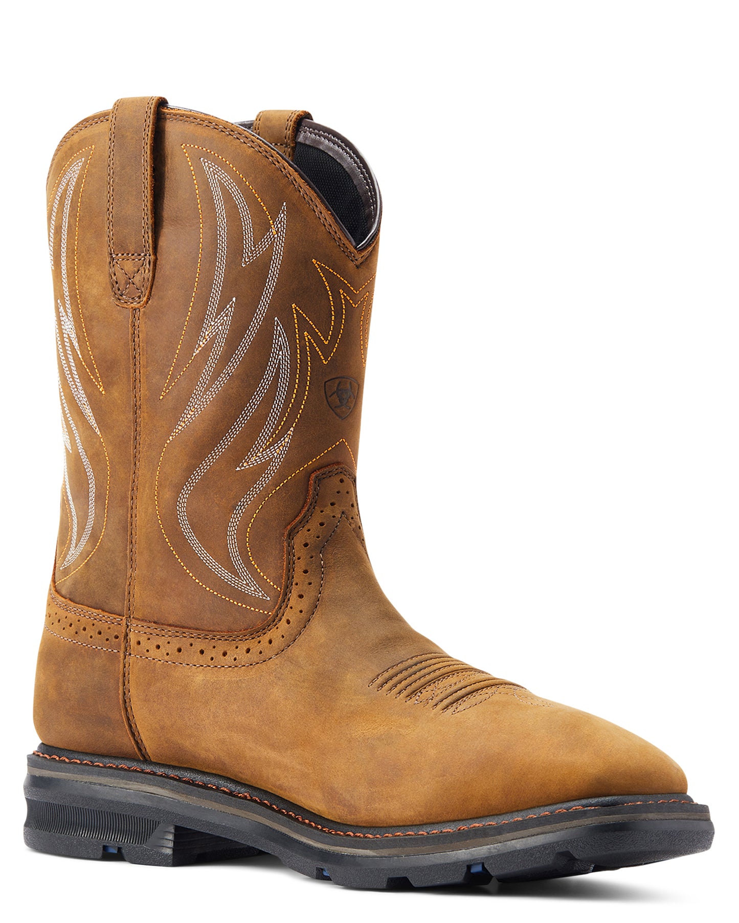Men's Sierra Shock Shield Waterproof Wide Square Toe Work Boots - 10044545