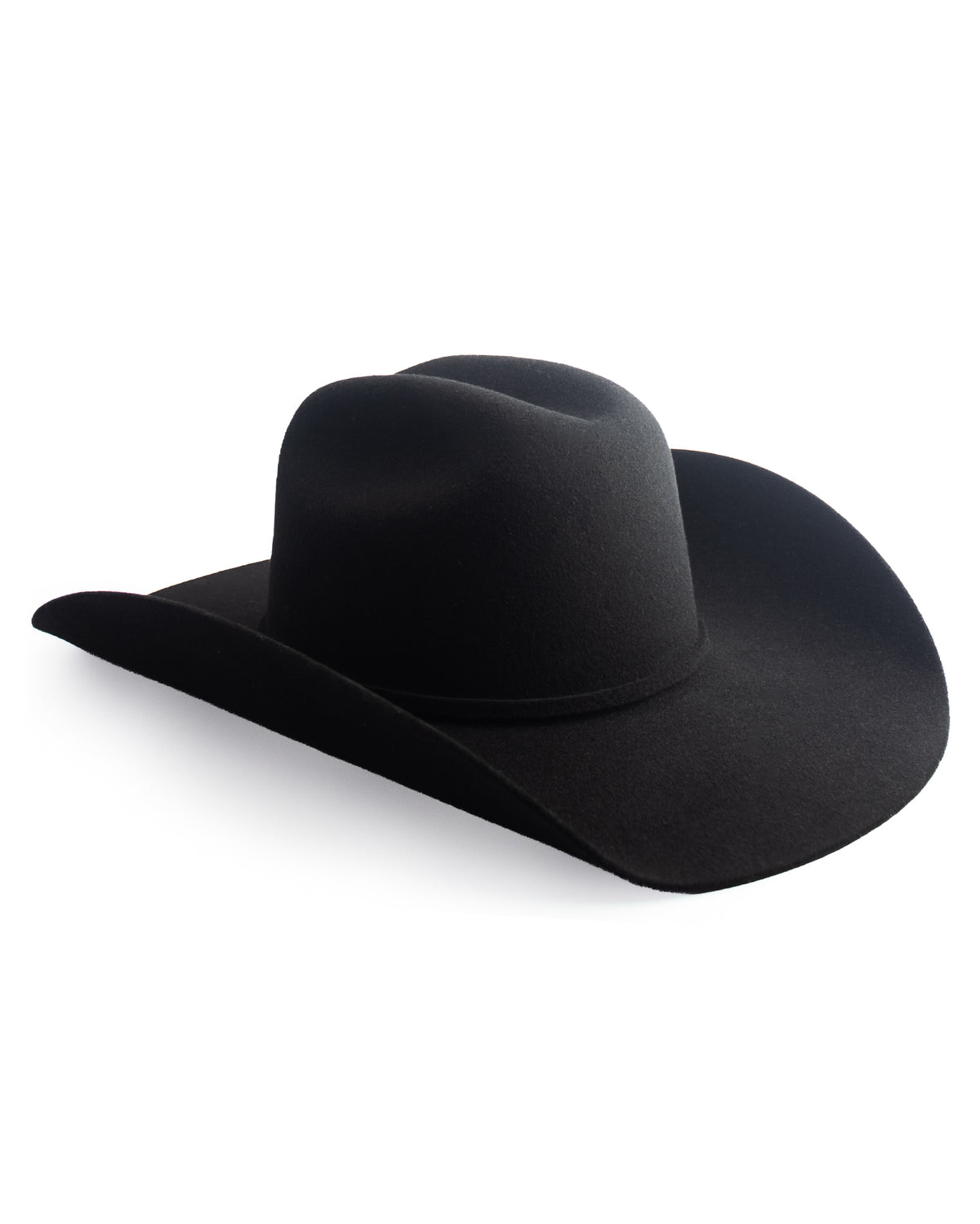 Mesa Pure Wool Black Cattleman Crown Western Hat - Mesa-W5-Black