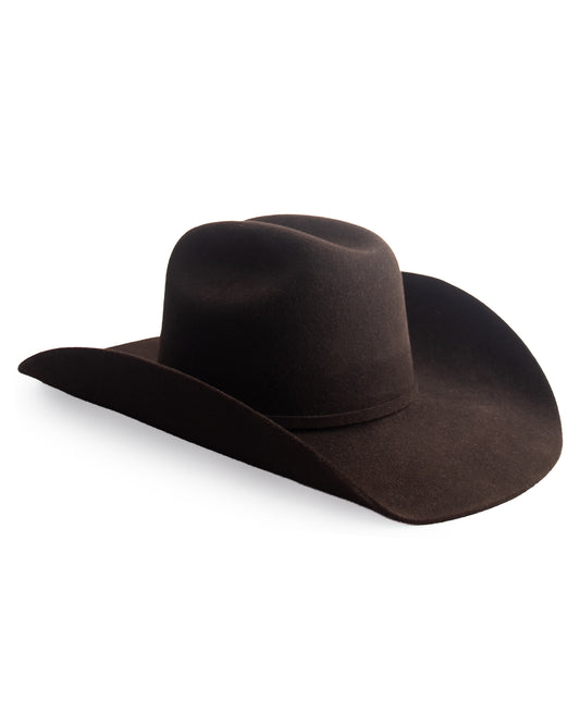 Mesa Pure Wool Mink Cattleman Crown Western Hat - Mesa-W5-Mink