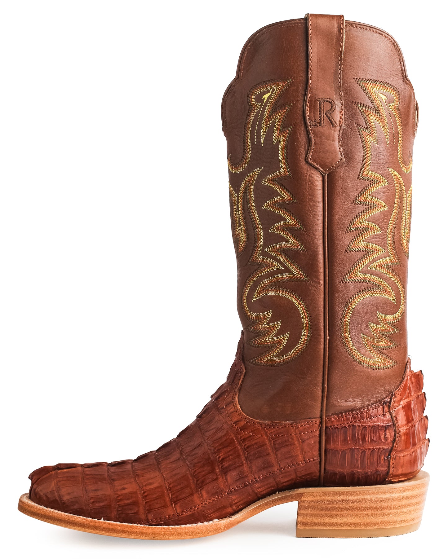 Men's Cognac & Brandy Vintage Exotic Western Boots - Rw3012-3