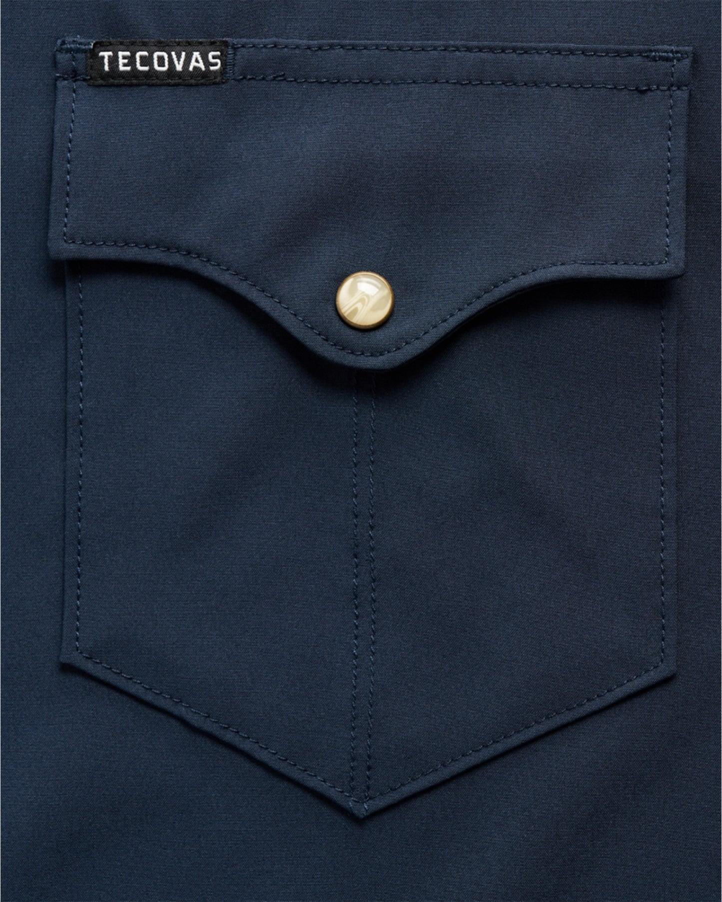 Men's Performance Western Pearl Snap Long Sleeve Shirt - 40363-Nav