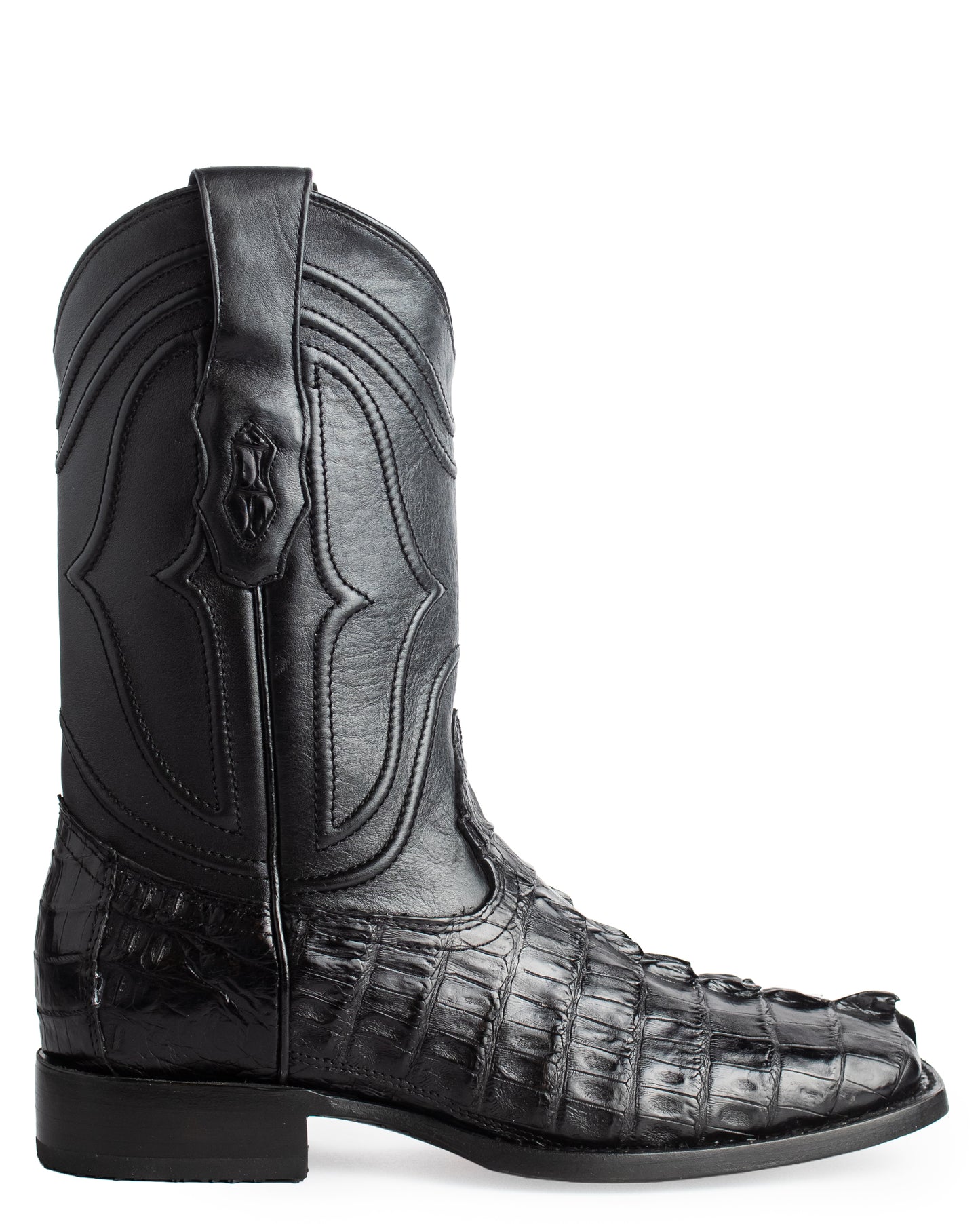 Men's Ke Dressy Wide Square Toe Boot Caiman Tail Western Boots - 820105