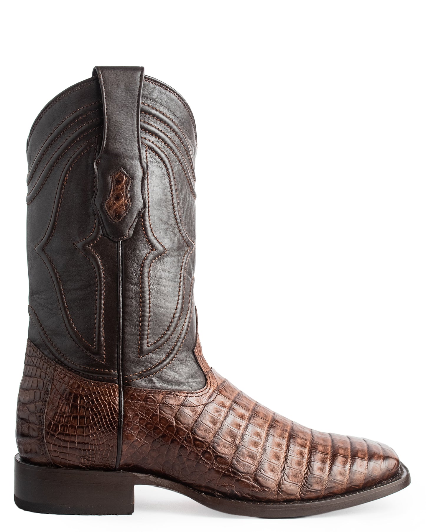 Men's Ke Dressy Wide Square Toe Boot Caiman Belly Western Boots - 828207