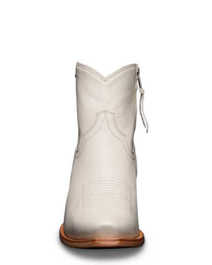 Tecovas Women's The Daisy in Bone Cowhide Western Booties