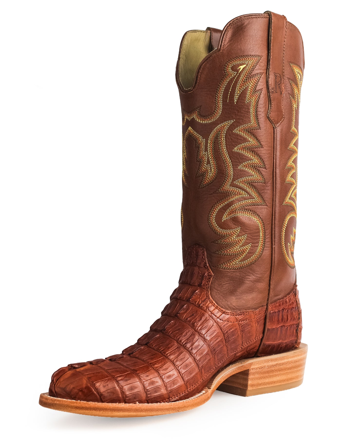 Men's Cognac & Brandy Vintage Exotic Western Boots - Rw3012-3