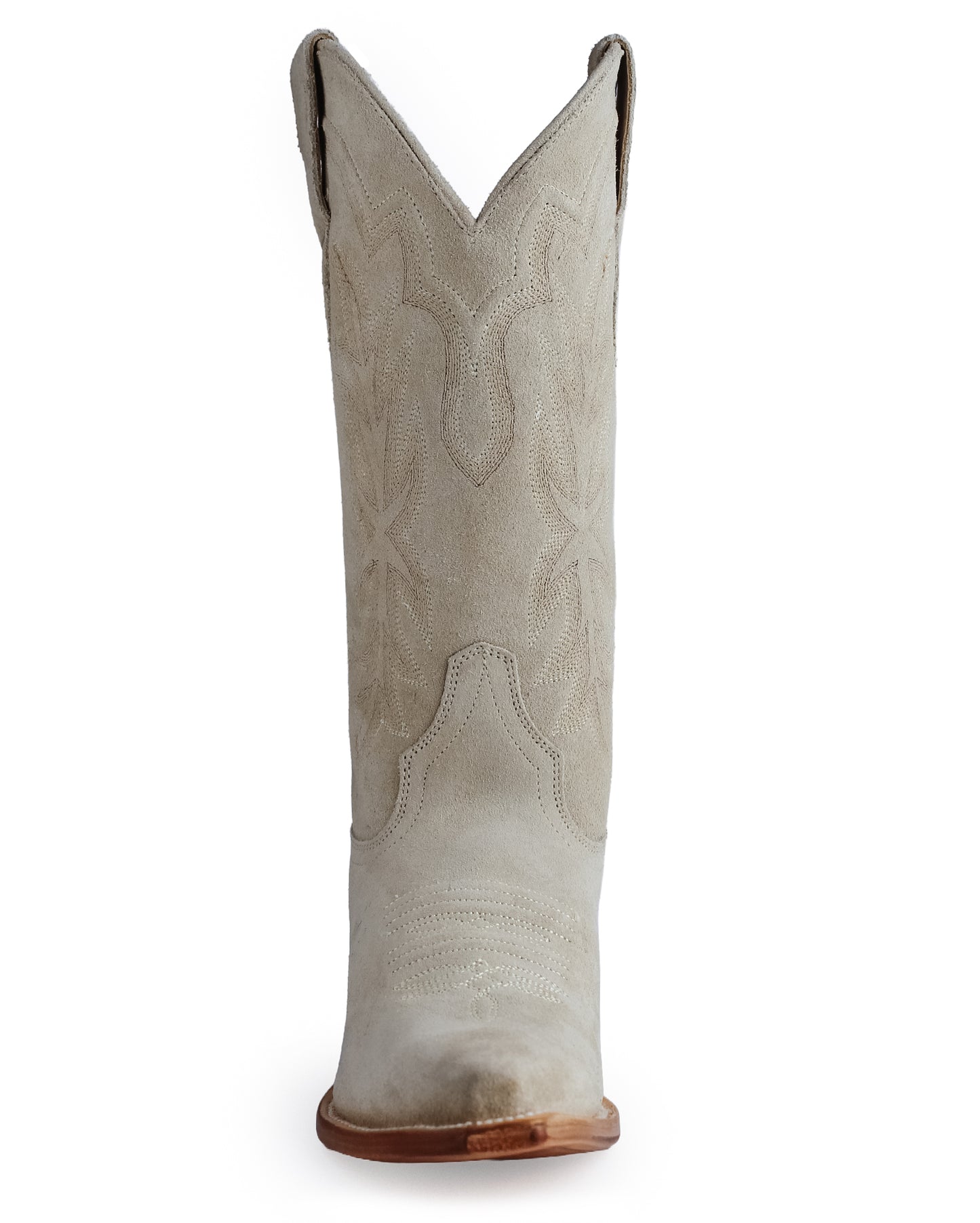 Women's Creme Brulee Suede Vamp And 13"  Shaft Western Boots - 12-021-6105-0207 Ta