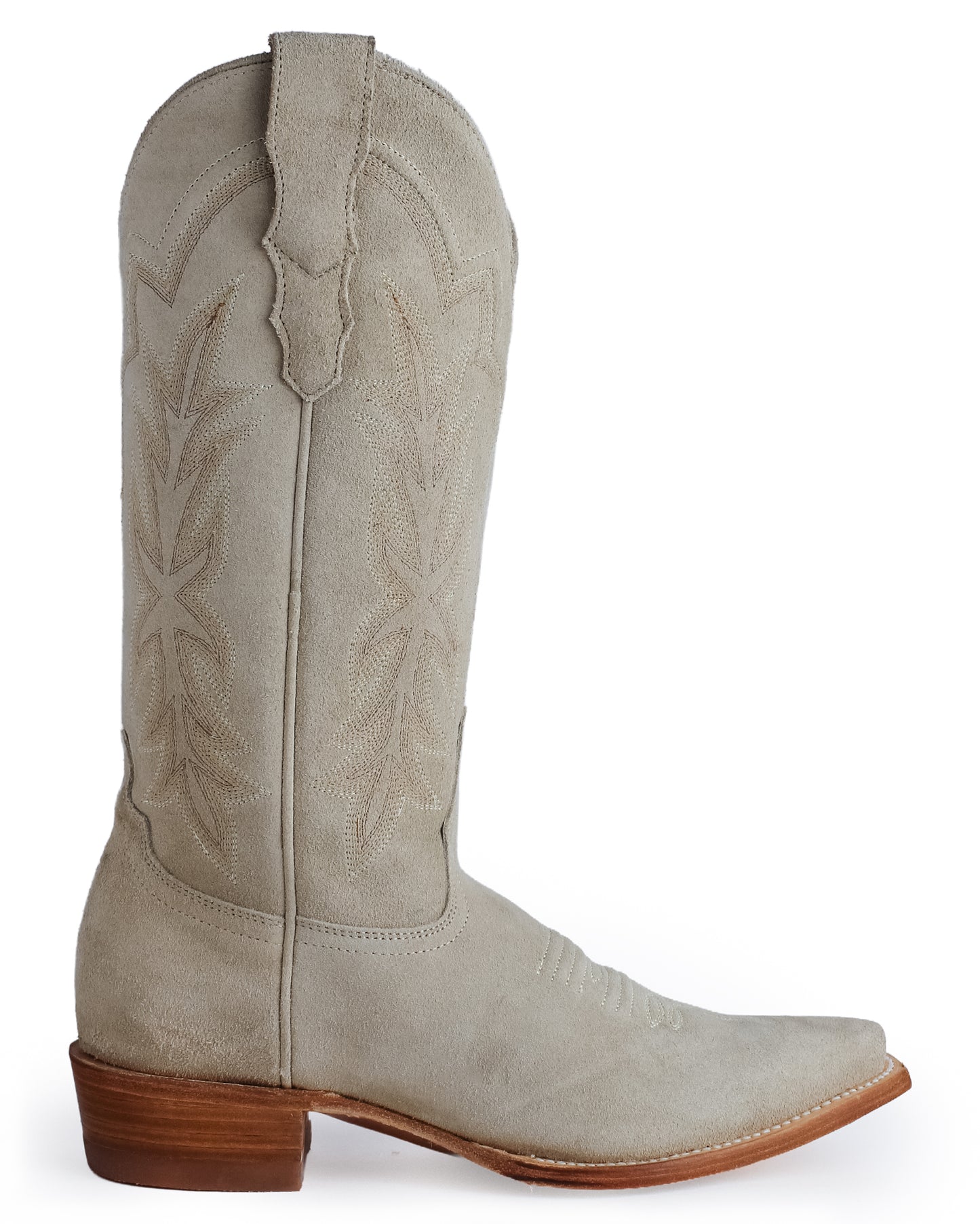Women's Creme Brulee Suede Vamp And 13"  Shaft Western Boots - 12-021-6105-0207 Ta