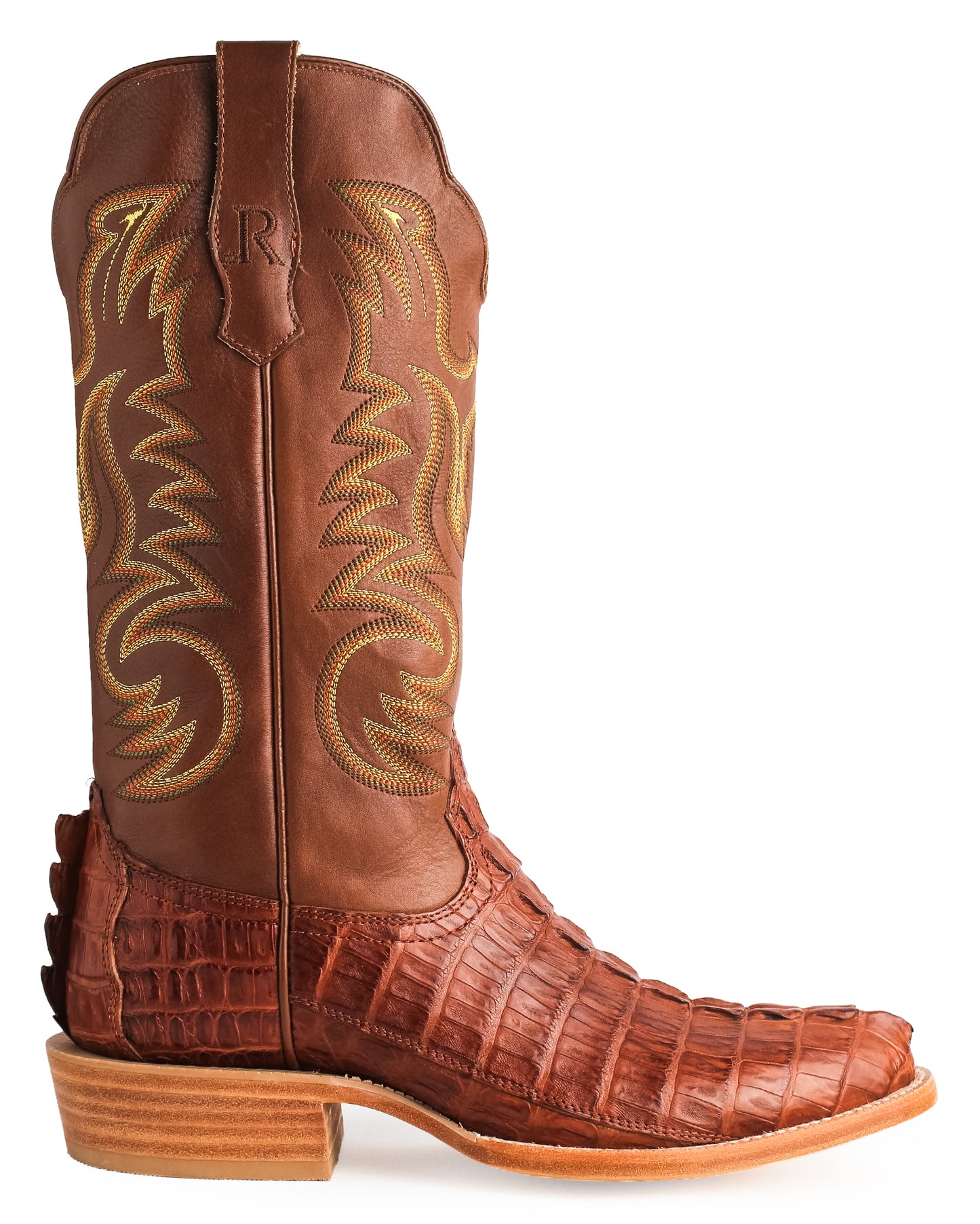 Men's Cognac & Brandy Vintage Exotic Western Boots - Rw3012-3