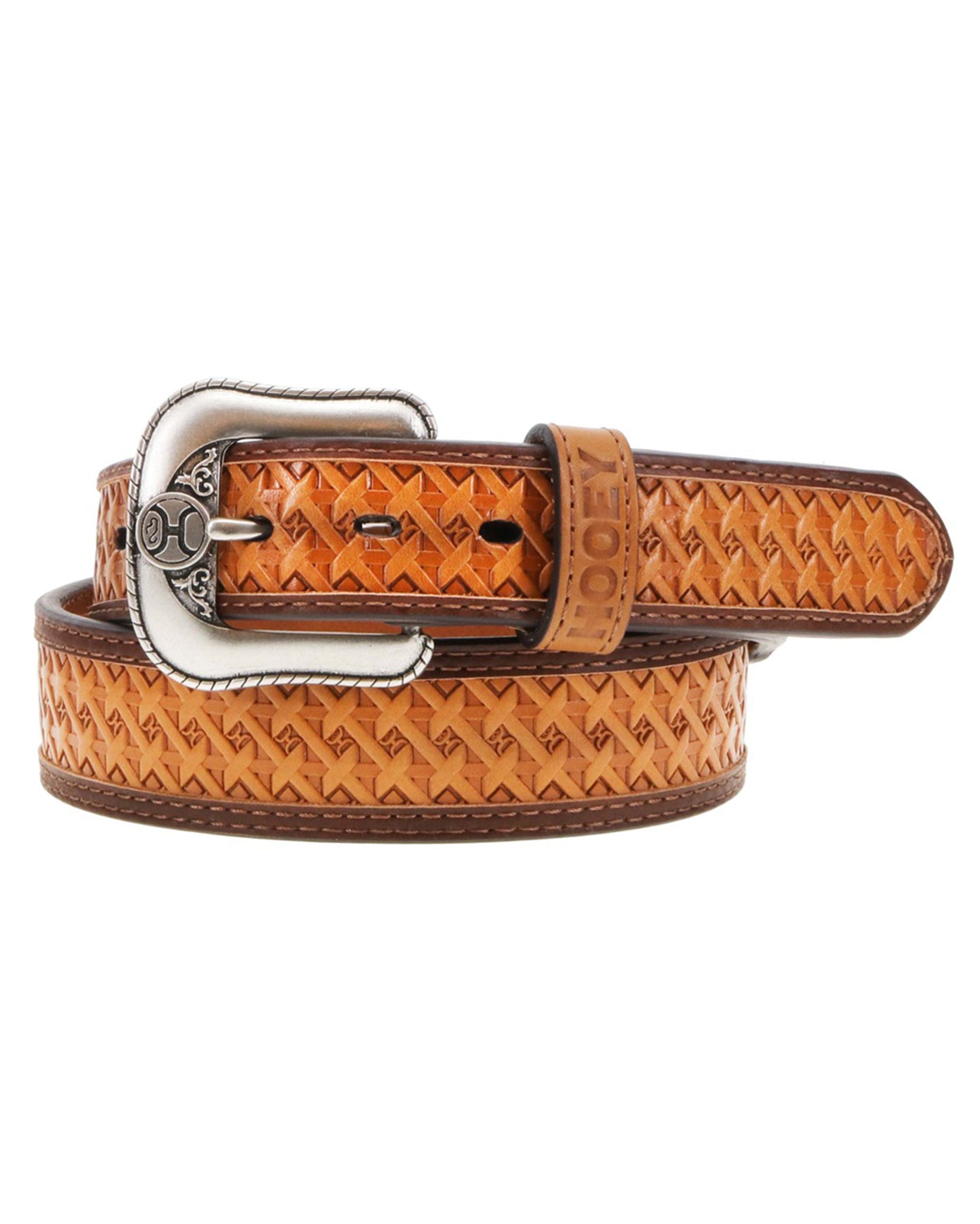Men's Hands-Up Basket Weave Classic Belt by Hooey from Skip’s Western Outfitters | HOO-HMBLT031-32
