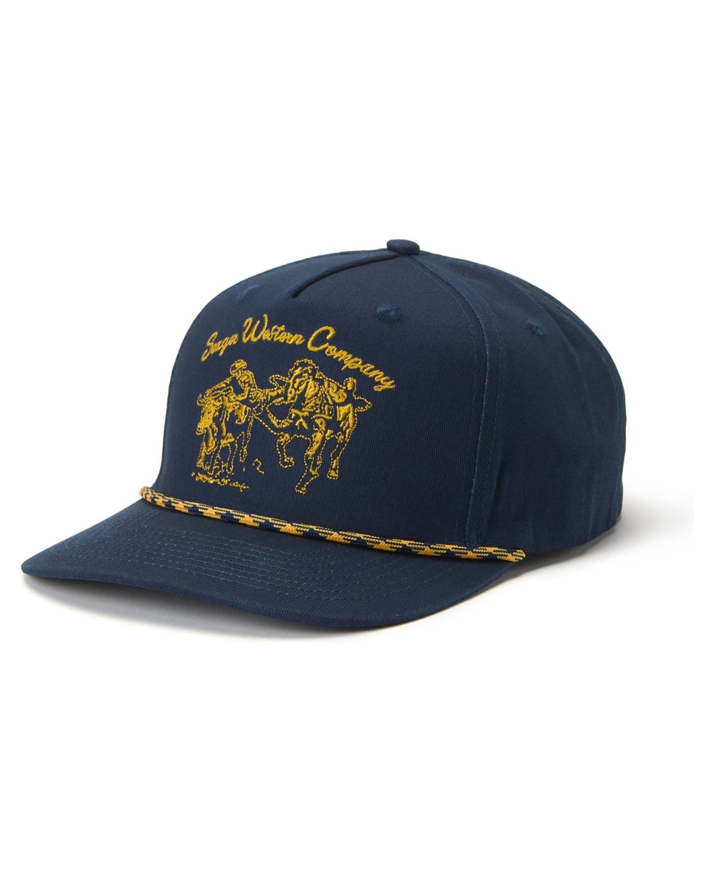 Los Rios Canvas Snapback Cap by Seager from Skip’s Western Outfitters | SEA-MHSP25LOSRINVY-O/S-NAVY